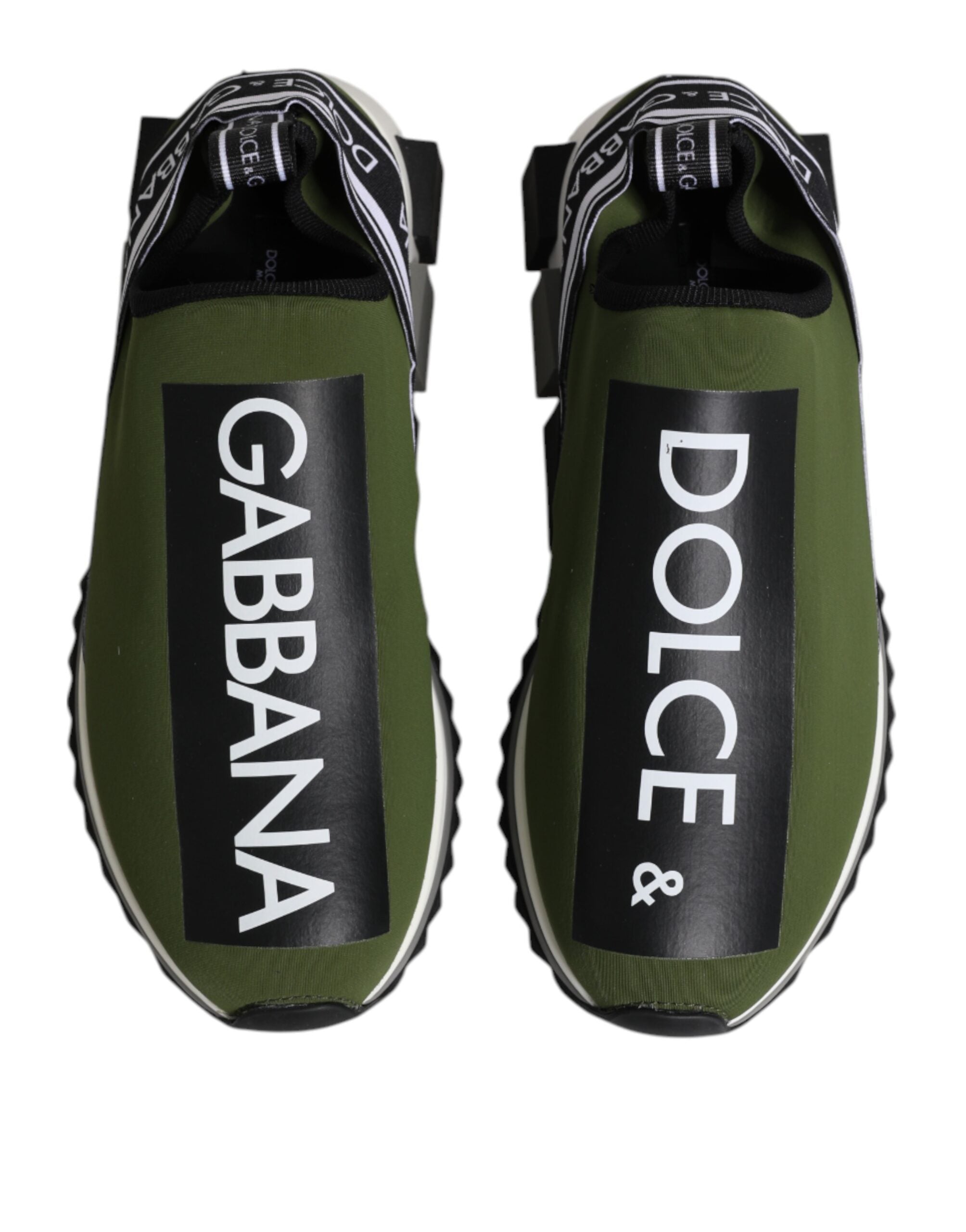 Dolce & Gabbana Green Logo Low Top Sorrento Men Sneakers Shoes LUNESCAPE