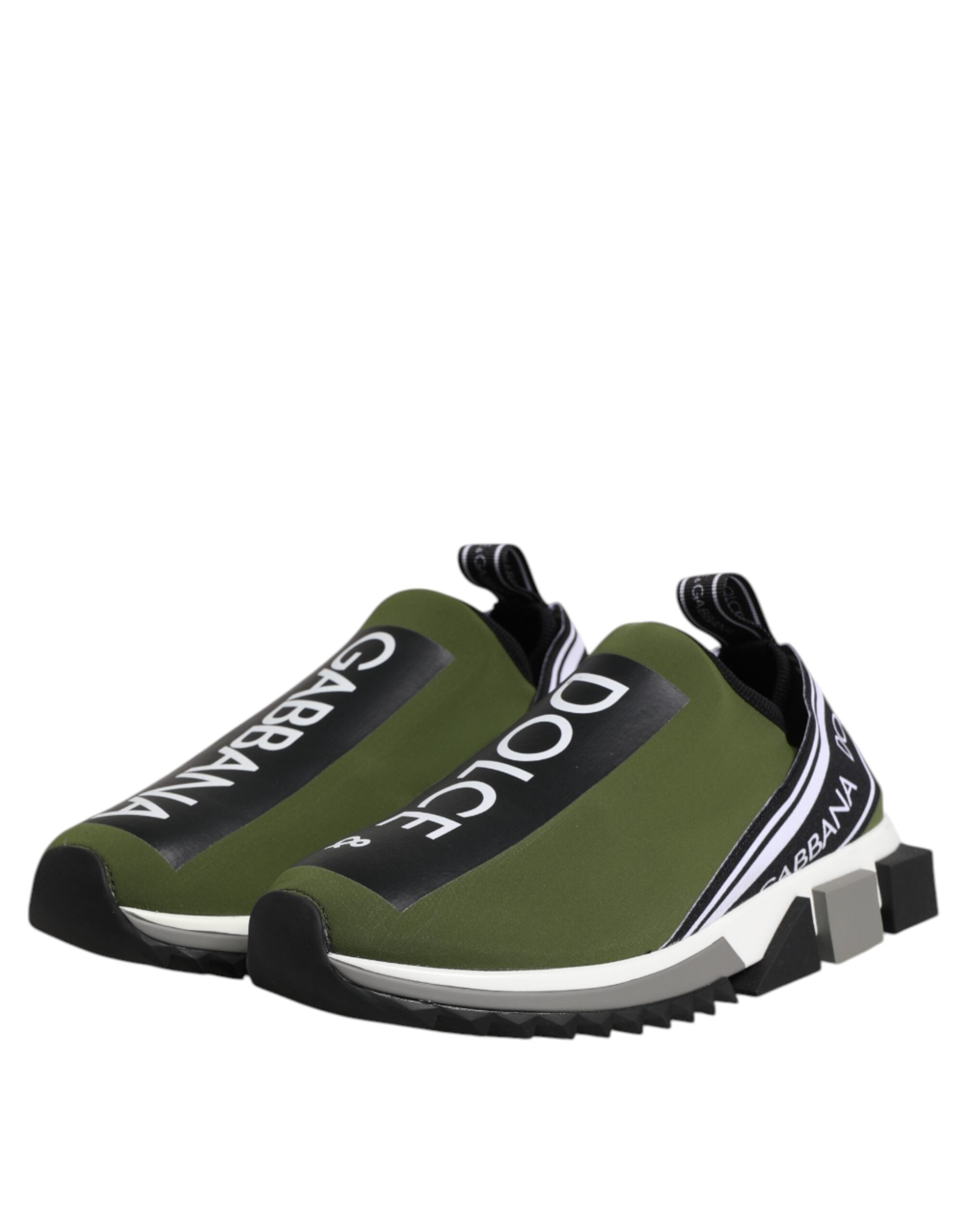 Dolce & Gabbana Green Logo Low Top Sorrento Men Sneakers Shoes LUNESCAPE