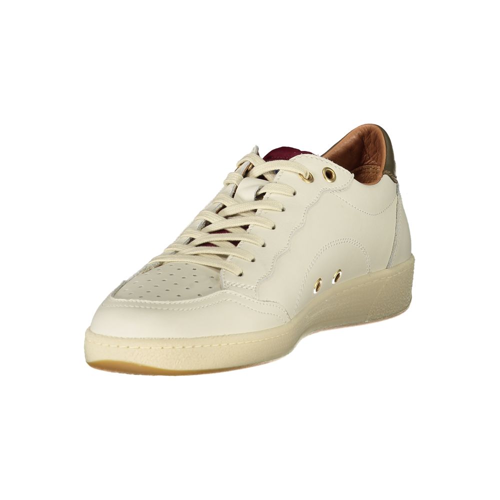 Blauer White Leather Men Sneaker LUNESCAPE