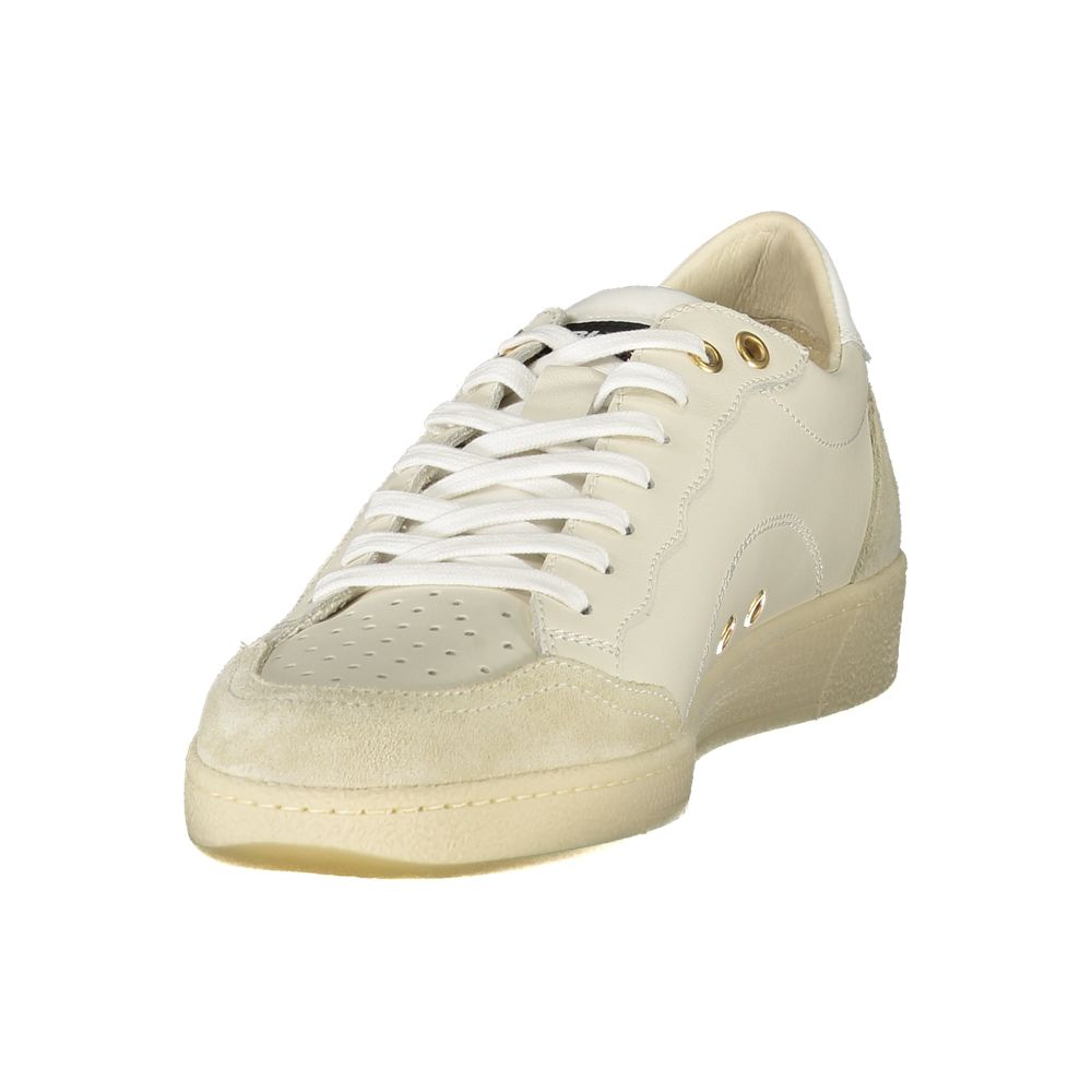 Blauer White Leather Men Sneaker LUNESCAPE