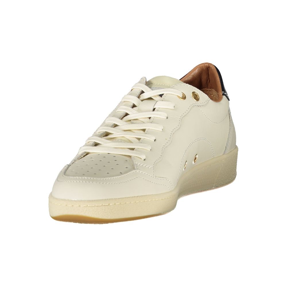 Blauer White Leather Men Sneaker LUNESCAPE
