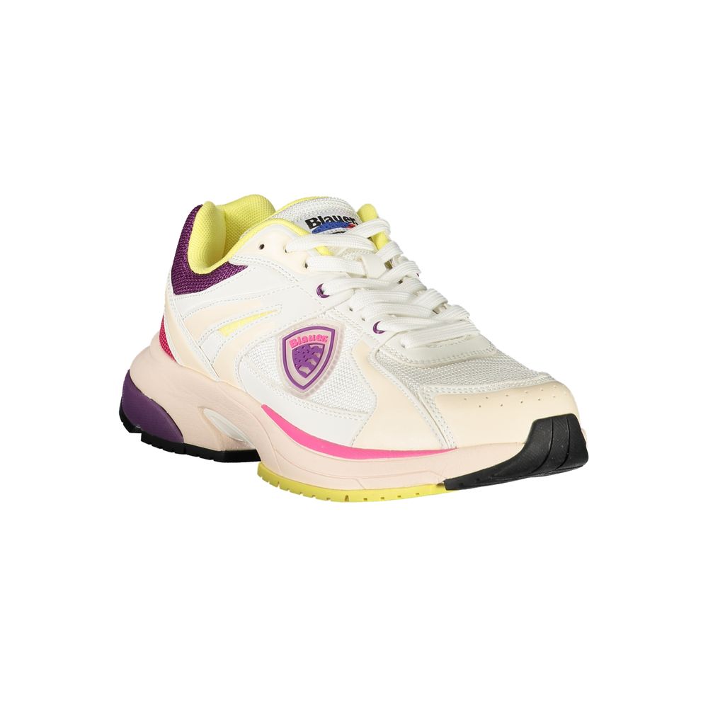 Blauer White Polyurethane Women Sneaker LUNESCAPE