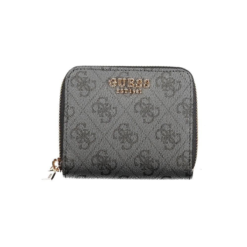 Guess Jeans Black Polyethylene Women Wallet LUNESCAPE