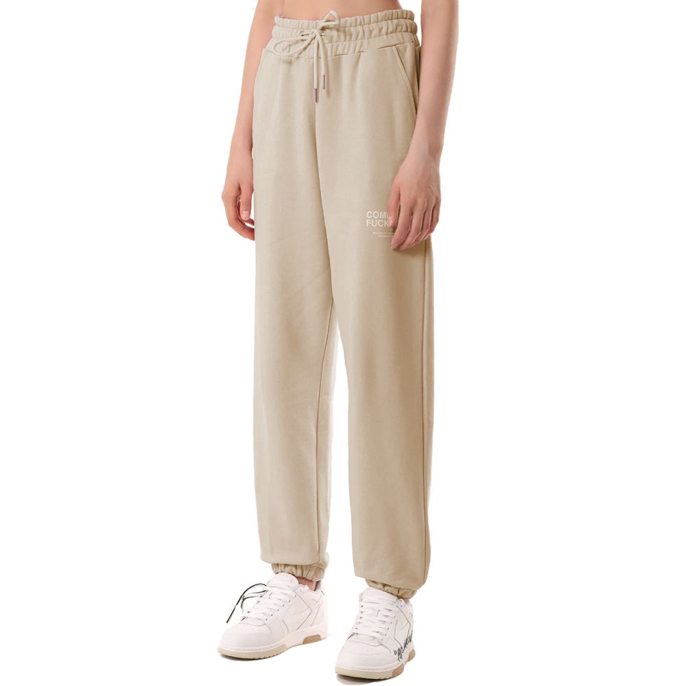 Comme Des Fuckdown Beige Cotton Jeans & Pant LUNESCAPE