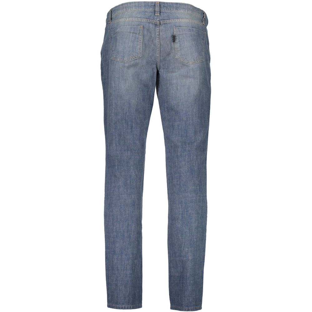 Costume National Blue Cotton Jeans & Pant LUNESCAPE