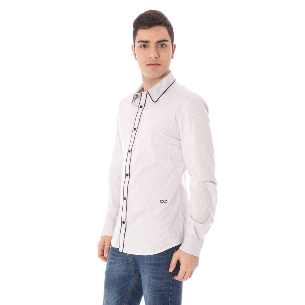 Costume National Pink Cotton Shirt LUNESCAPE