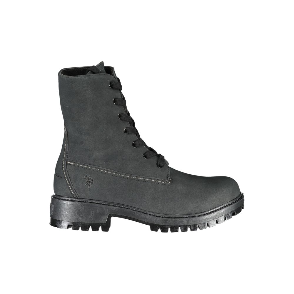 U.S. POLO ASSN. Black Polyester Boot LUNESCAPE