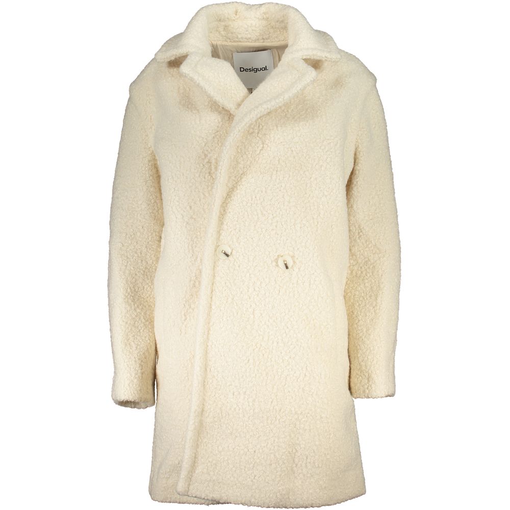 Desigual Bianco Polyester Women Jacket
