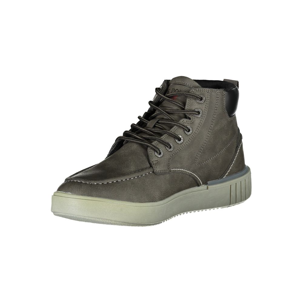 U.S. POLO ASSN. Gray Polyester Boot LUNESCAPE