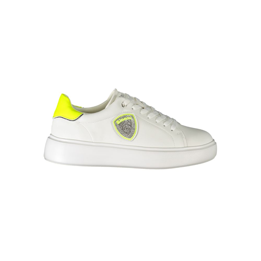 Blauer White Polyester Sneaker LUNESCAPE
