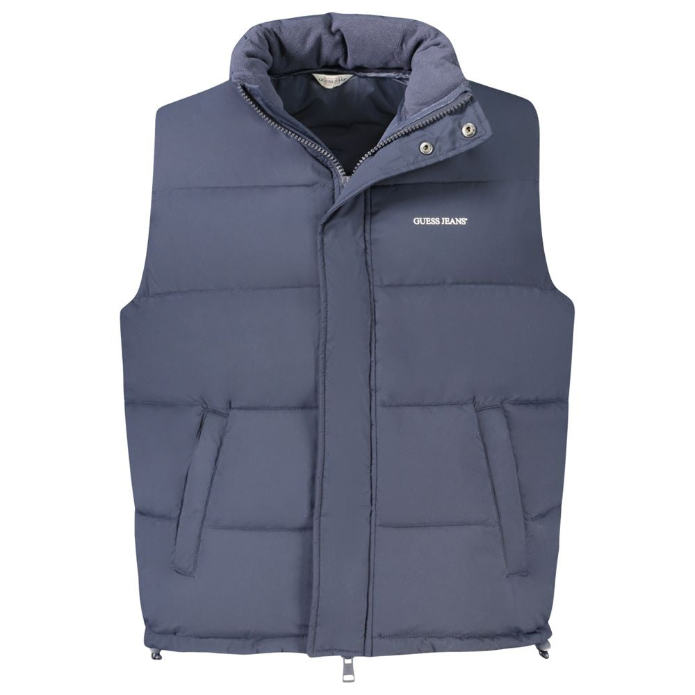 Guess Jeans Blue Polyester Jacket LUNESCAPE