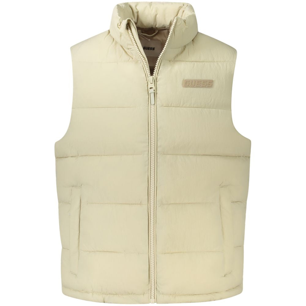 Guess Jeans Beige Polyamide Jacket LUNESCAPE