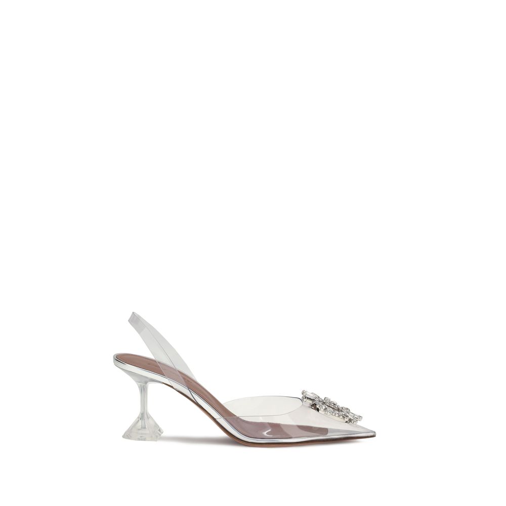 Amina Muaddi Begum Glass Pumps LUNESCAPE