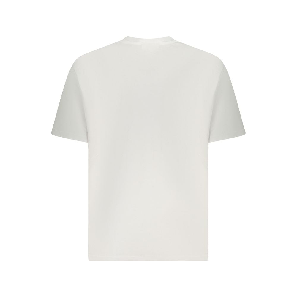 Calvin Klein White Cotton Men T-Shirt LUNESCAPE