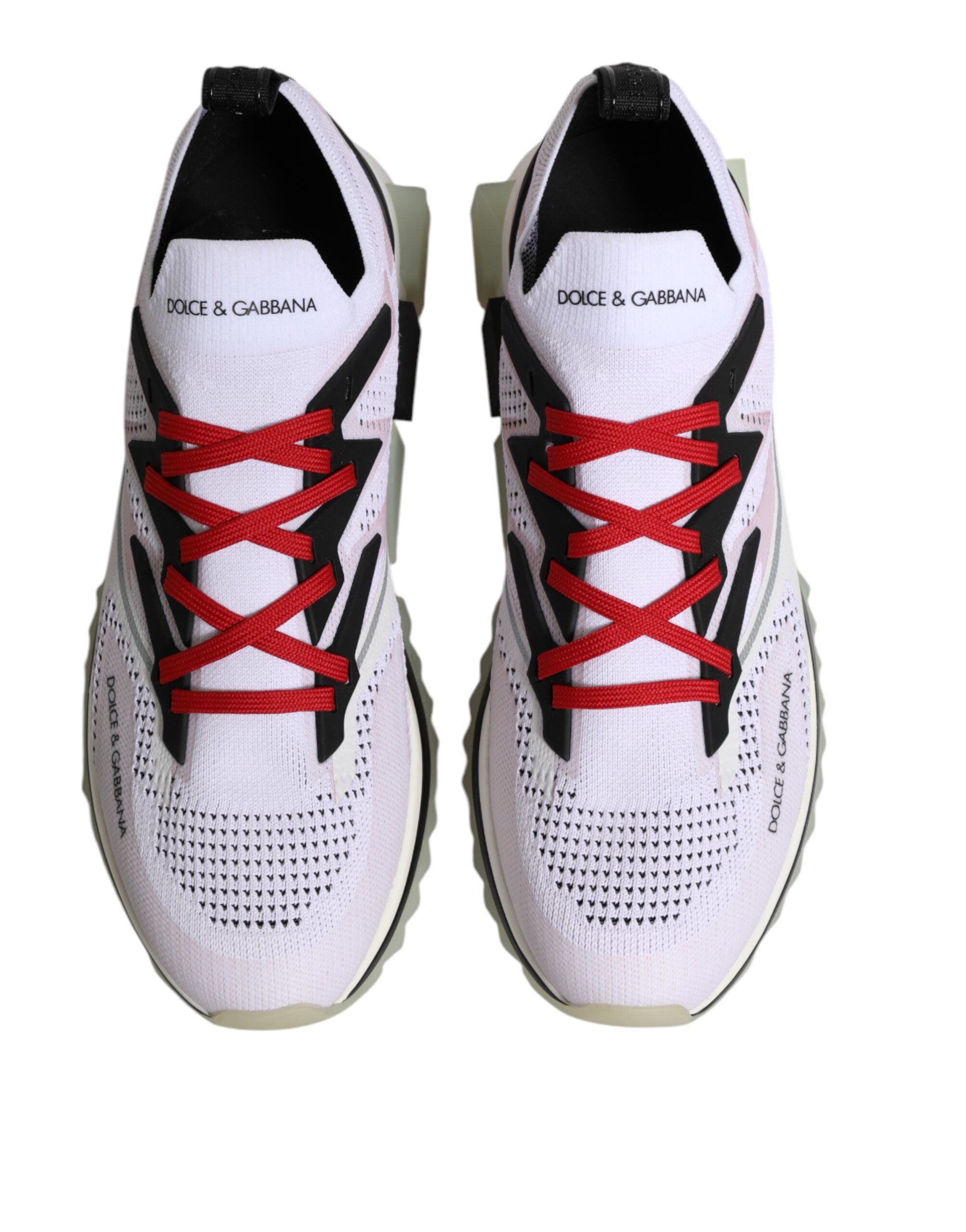 Dolce & Gabbana White SORRENTO Sport Stretch Sneakers Shoes LUNESCAPE