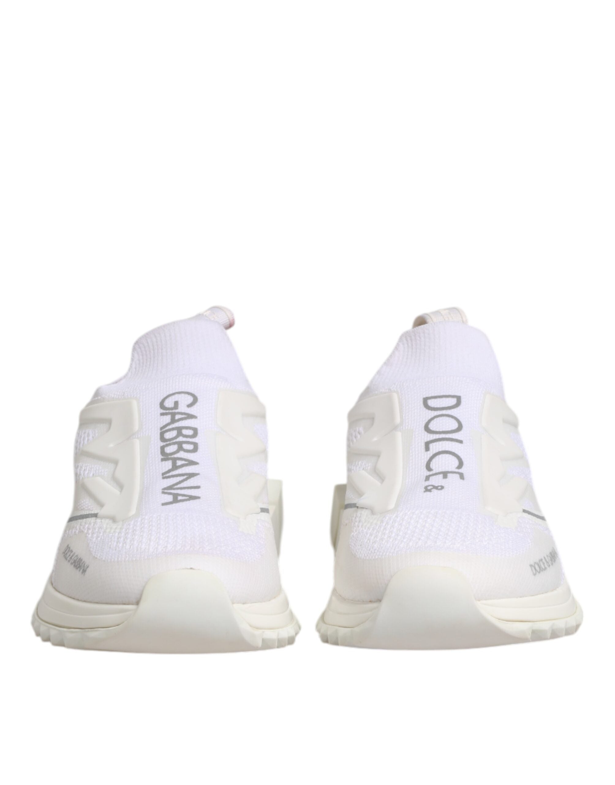 Dolce & Gabbana White SORRENTO Slip On Low Top Sneakers Shoes LUNESCAPE
