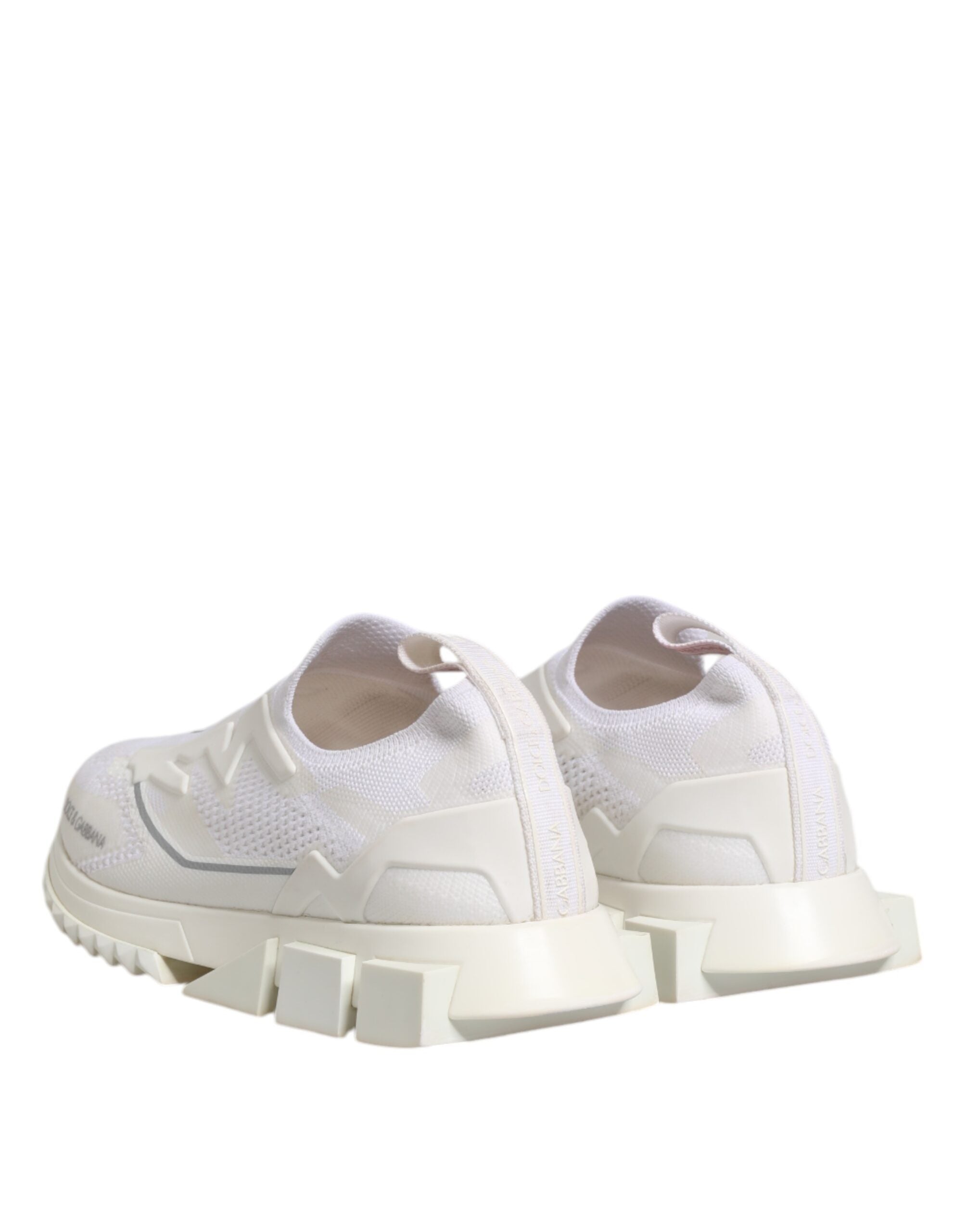 Dolce & Gabbana White SORRENTO Slip On Low Top Sneakers Shoes LUNESCAPE