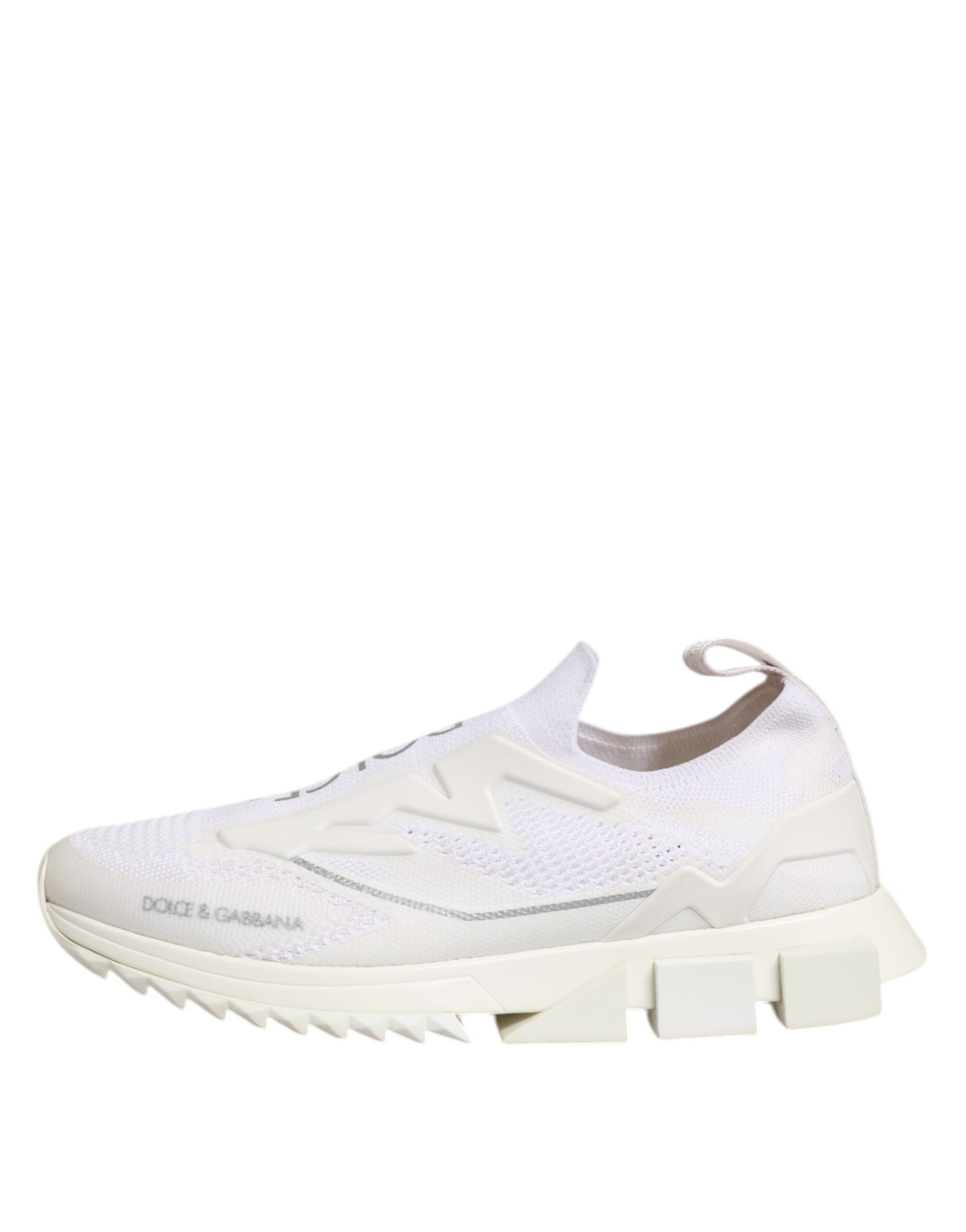 Dolce & Gabbana White SORRENTO Slip On Low Top Sneakers Shoes LUNESCAPE