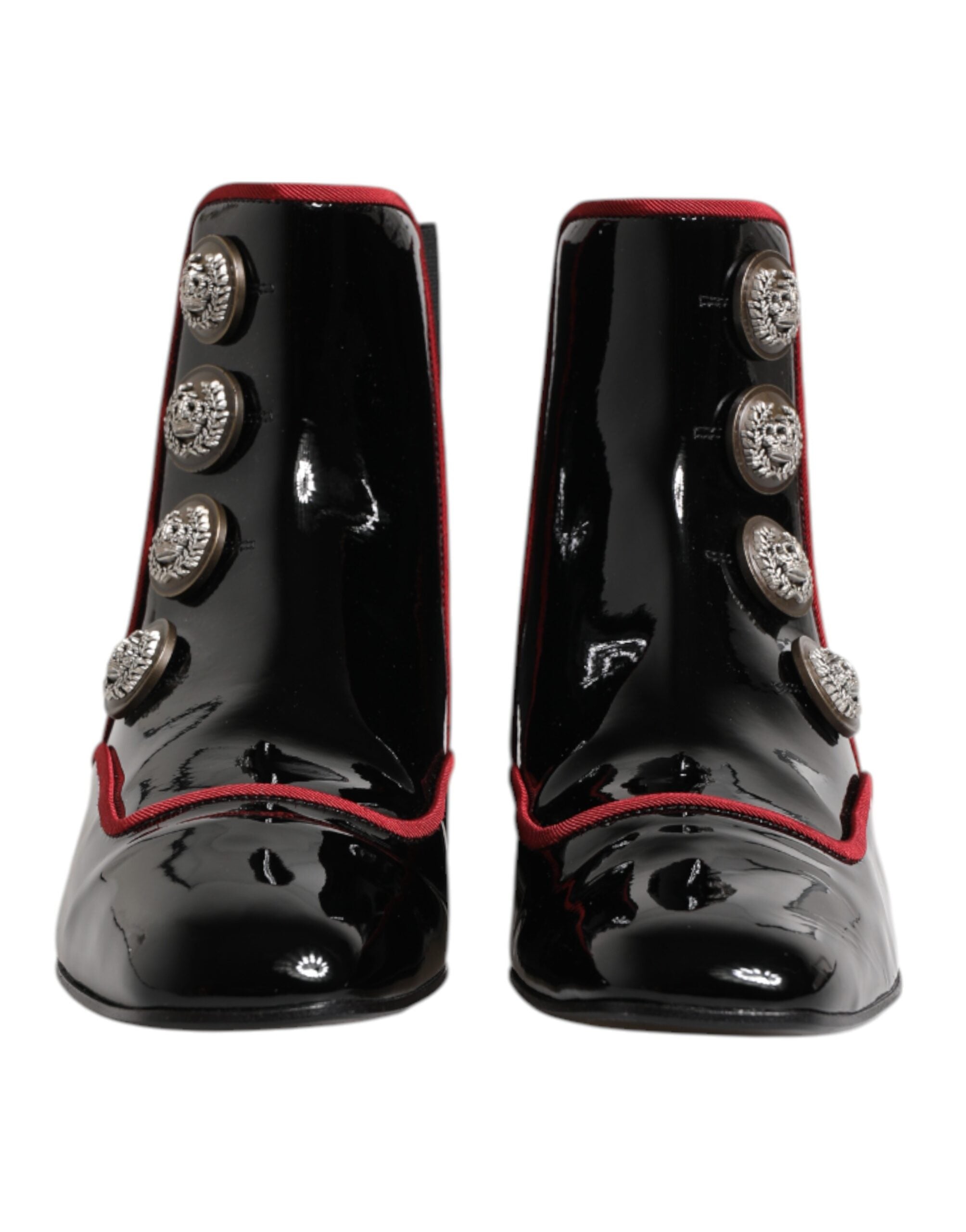 Dolce & Gabbana Black Jackie Buttoned Chelsea Boots Shoes LUNESCAPE