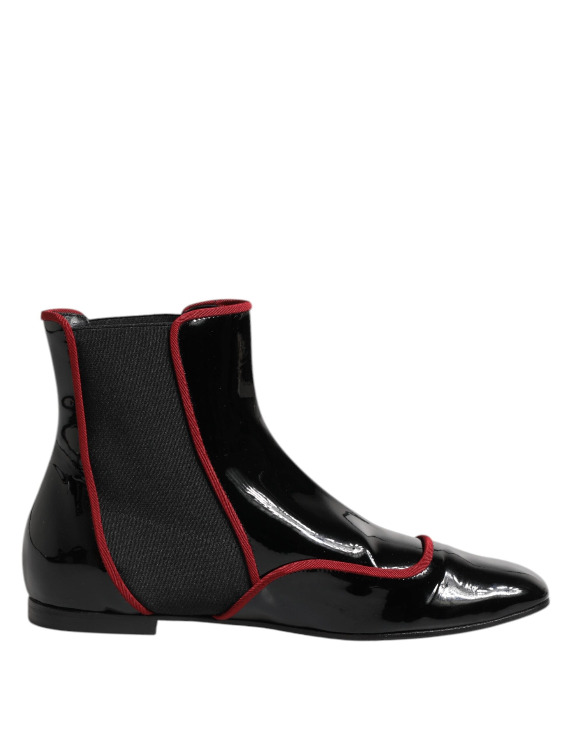 Dolce & Gabbana Black Jackie Buttoned Chelsea Boots Shoes LUNESCAPE