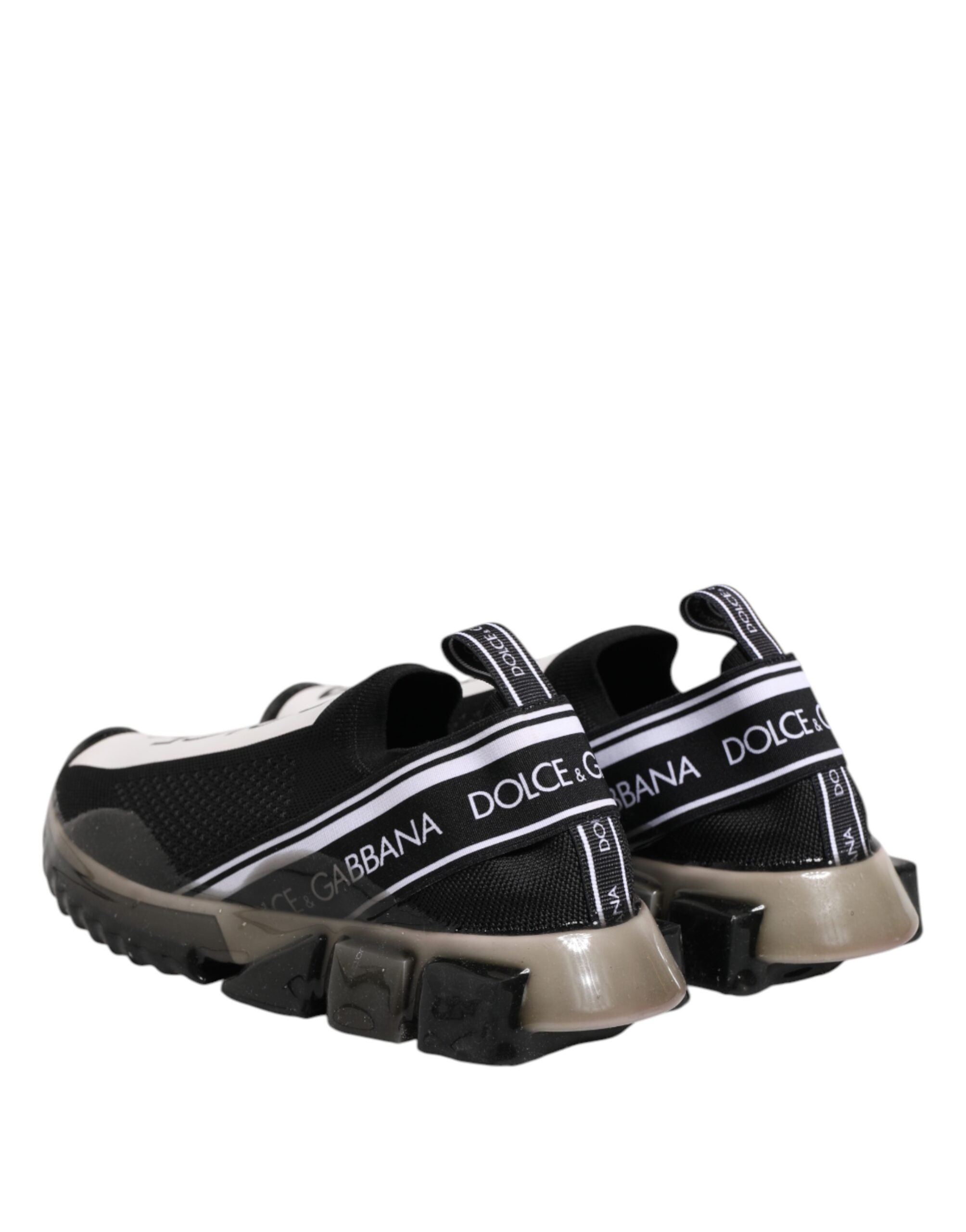 Dolce & Gabbana Black Sorrento Slip On Low Top Sneakers Shoes