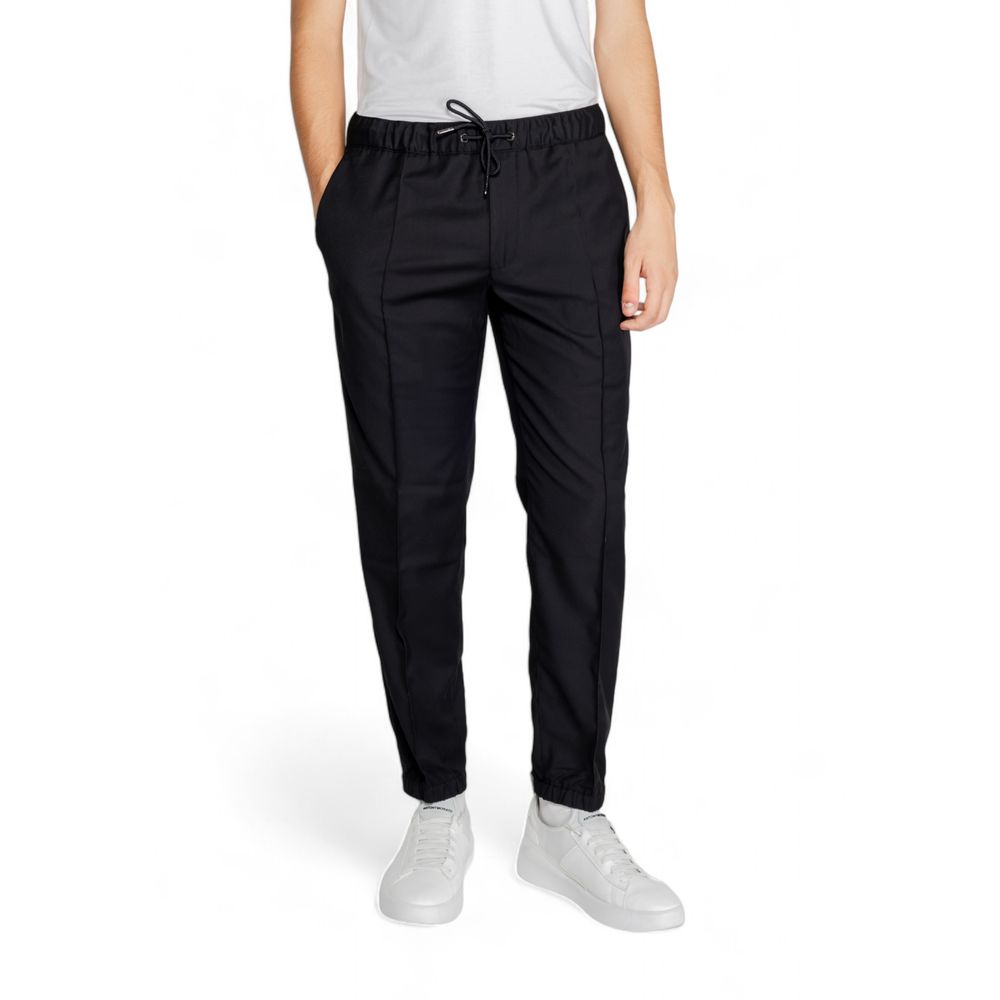 Armani Exchange Black Polyester Pant LUNESCAPE