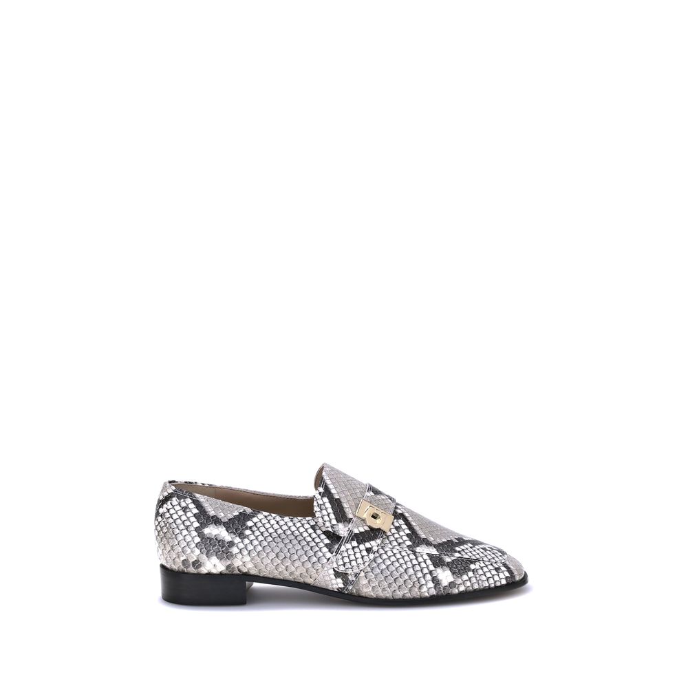 Ferragamo Python print leather Loafers LUNESCAPE