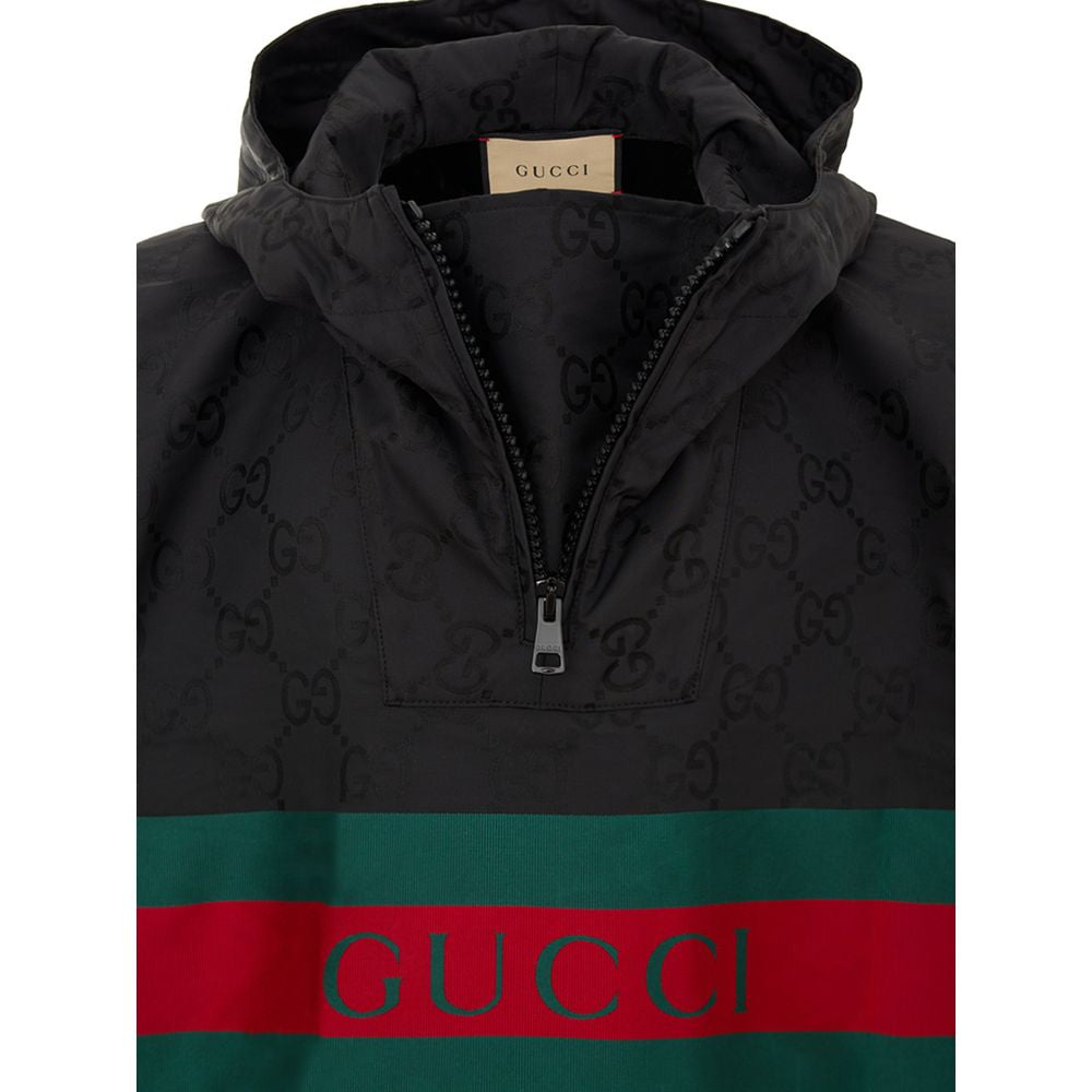 Gucci Black Polyester Trench Coat LUNESCAPE