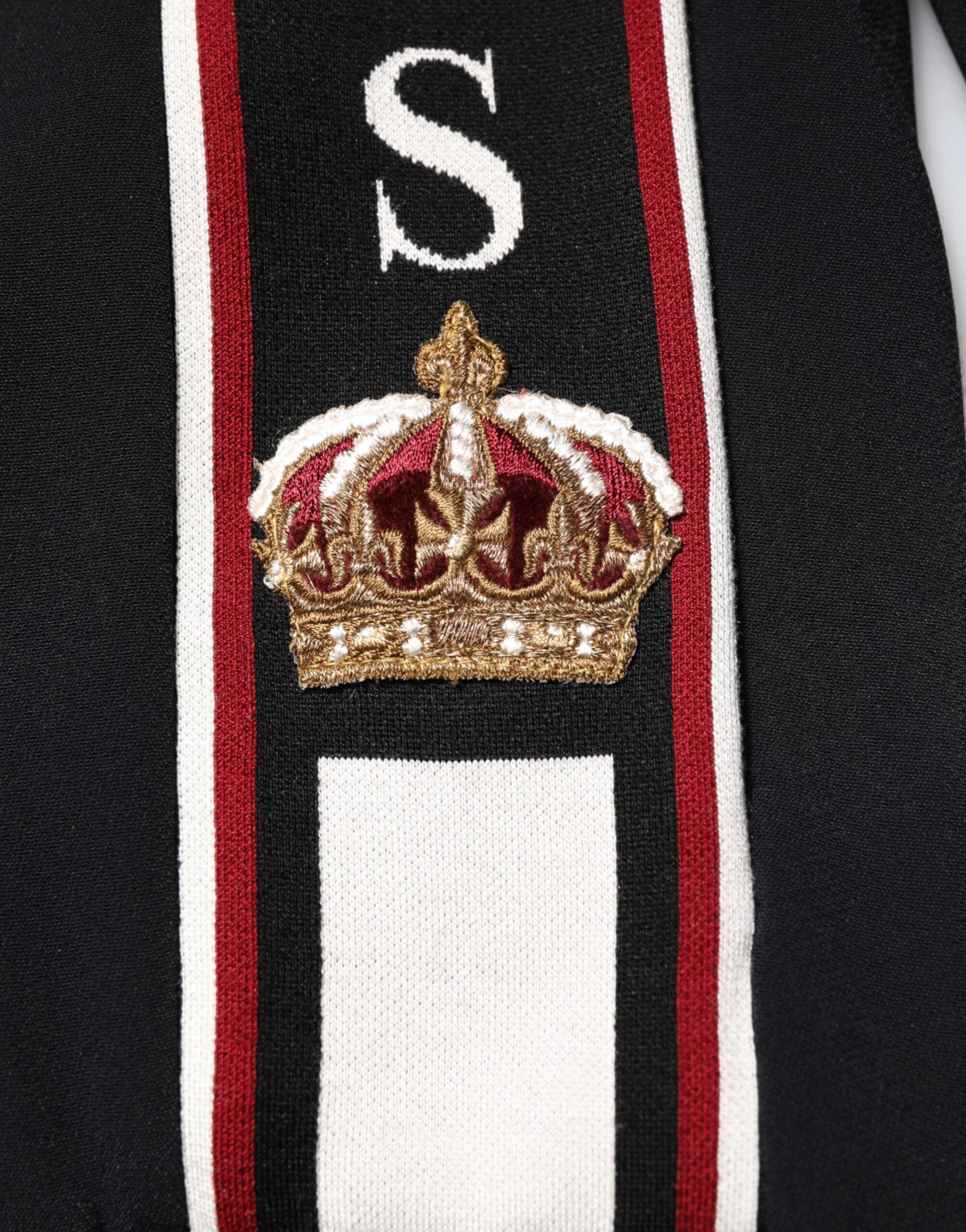 Dolce & Gabbana Black DG King Full Zip Sweatshirt Sweater