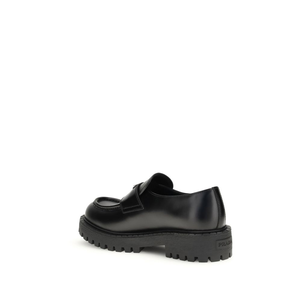 Prada Double Chocolate Loafers LUNESCAPE