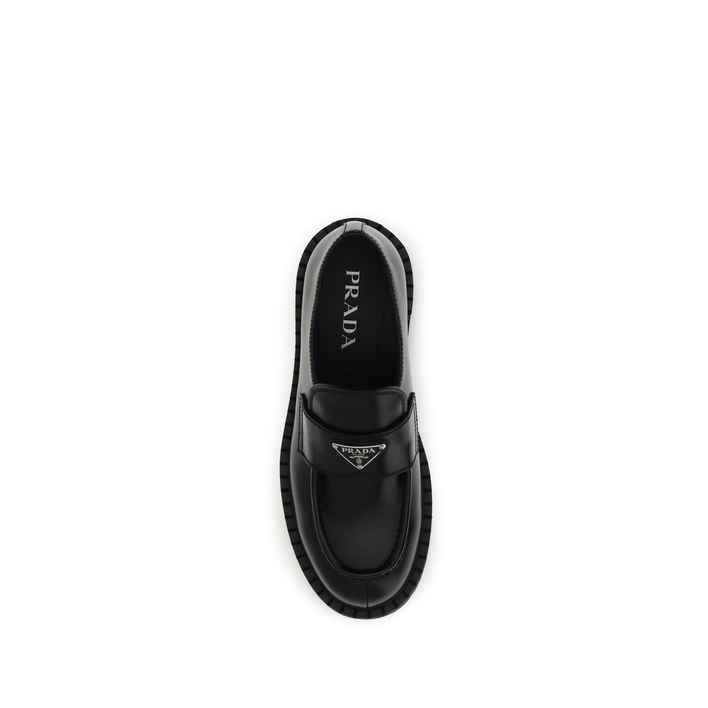 Prada Double Chocolate Loafers LUNESCAPE