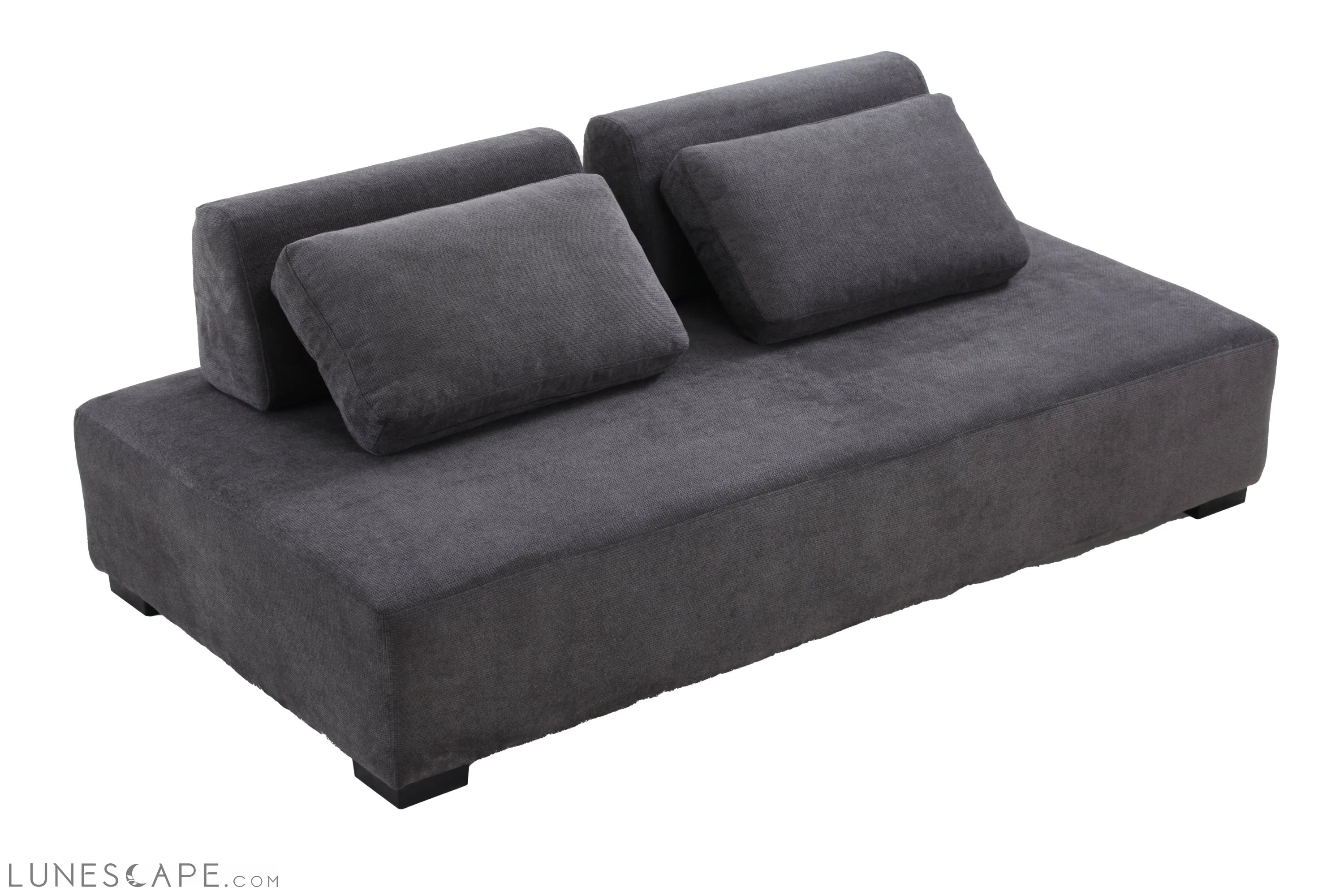 85.4'' Minimalist Sofa 3-Seater Futon Couch LUNESCAPE