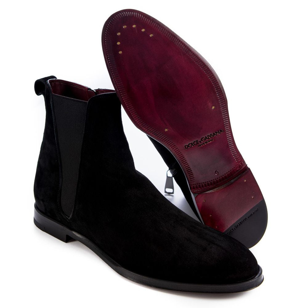 Dolce & Gabbana Black Calfskin Boot LUNESCAPE