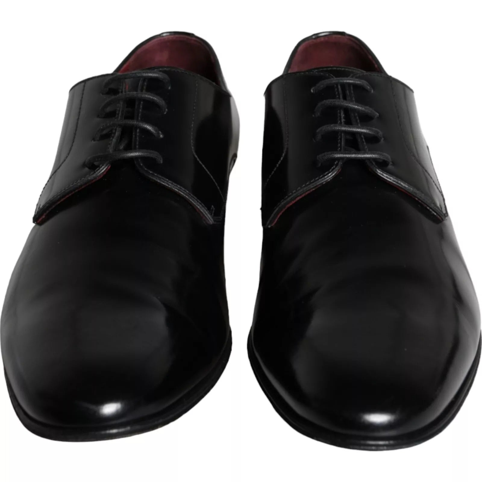 Dolce & Gabbana Black Calfskin Leather Derby Shoes LUNESCAPE
