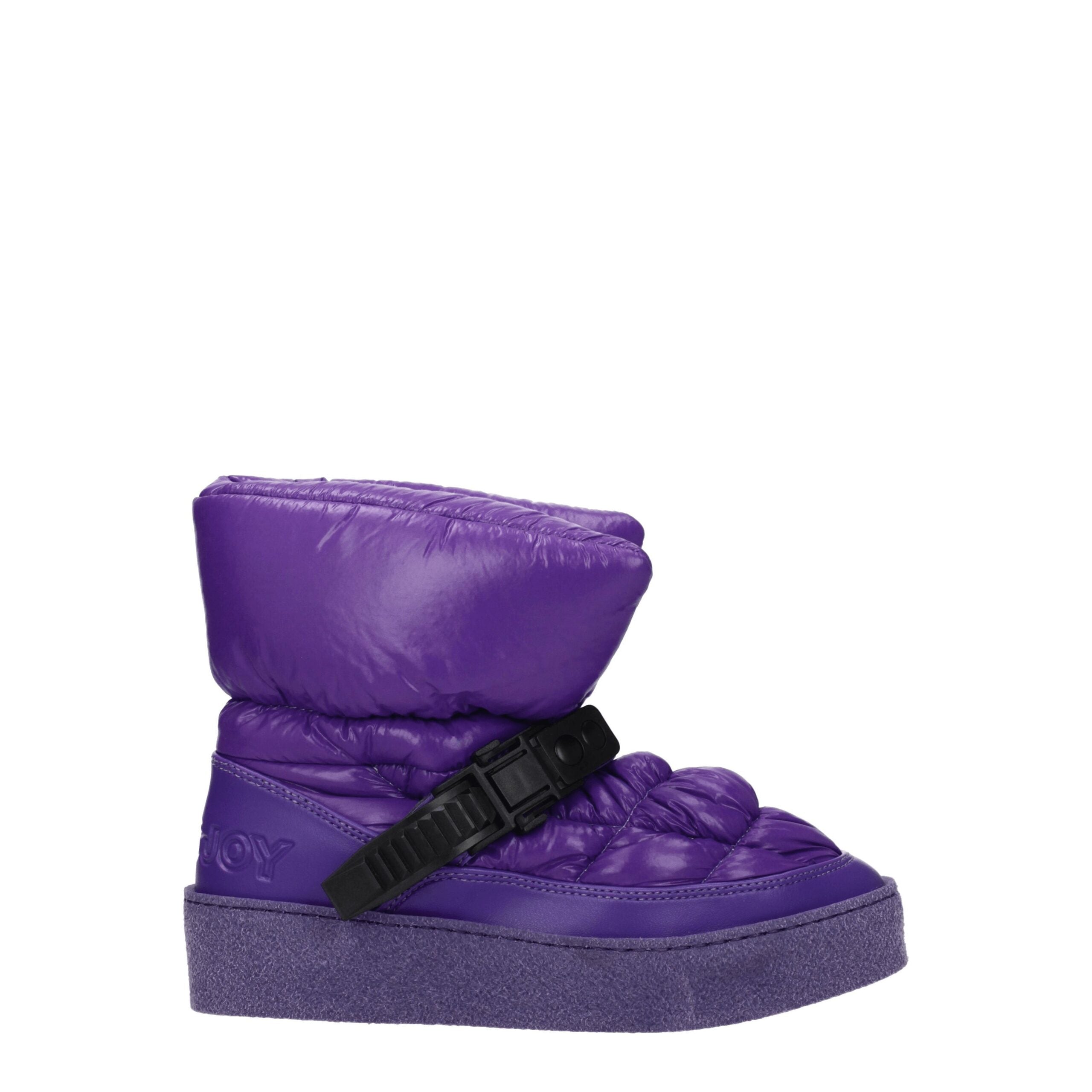 Khrisjoy Purple Polyester Ankle Boots LUNESCAPE