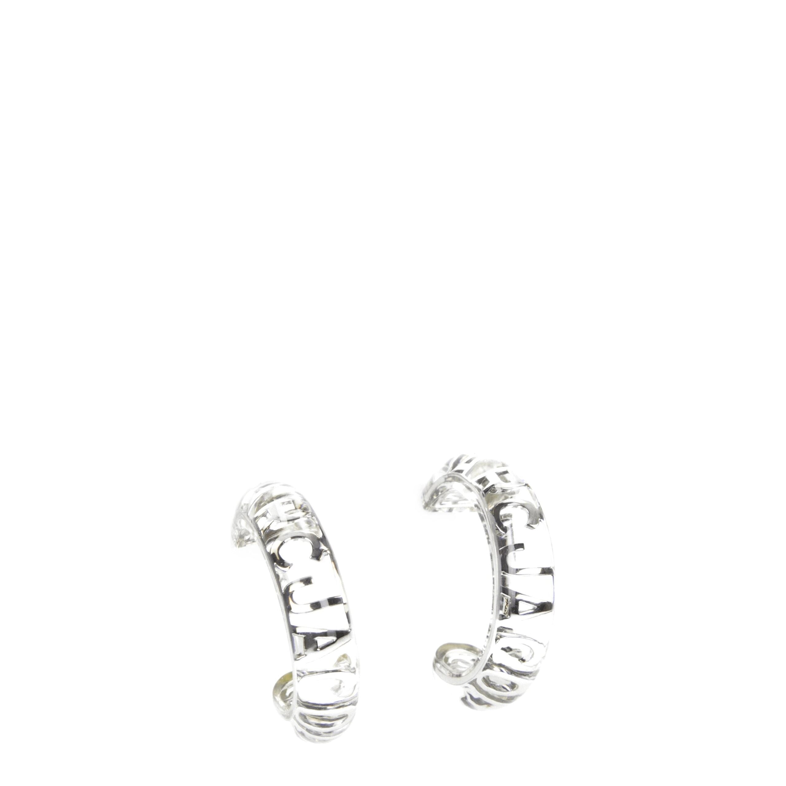 Marc Jacobs Transparent Plastic Earrings LUNESCAPE