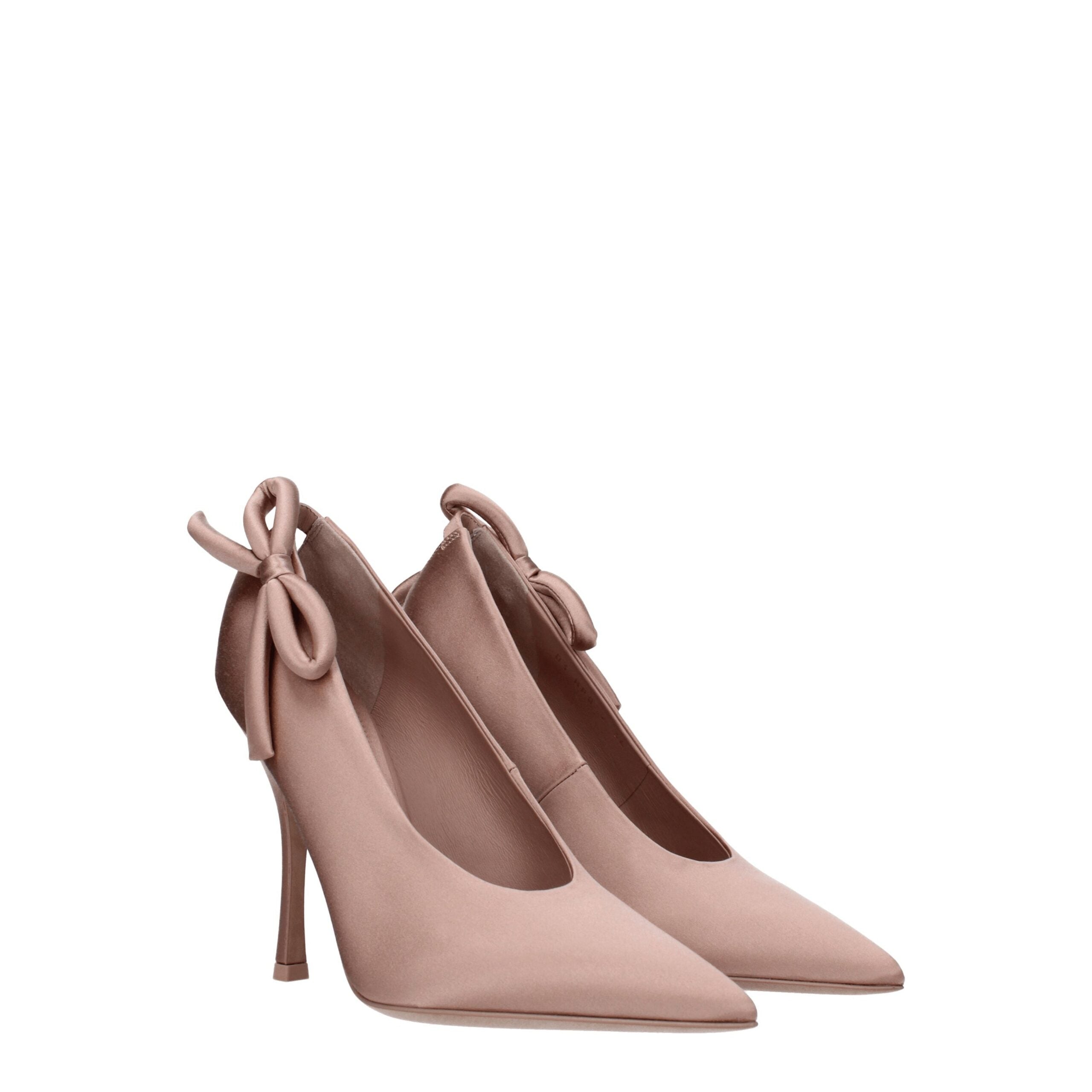 Valentino Garavani Pink Satin High Heel Pumps LUNESCAPE