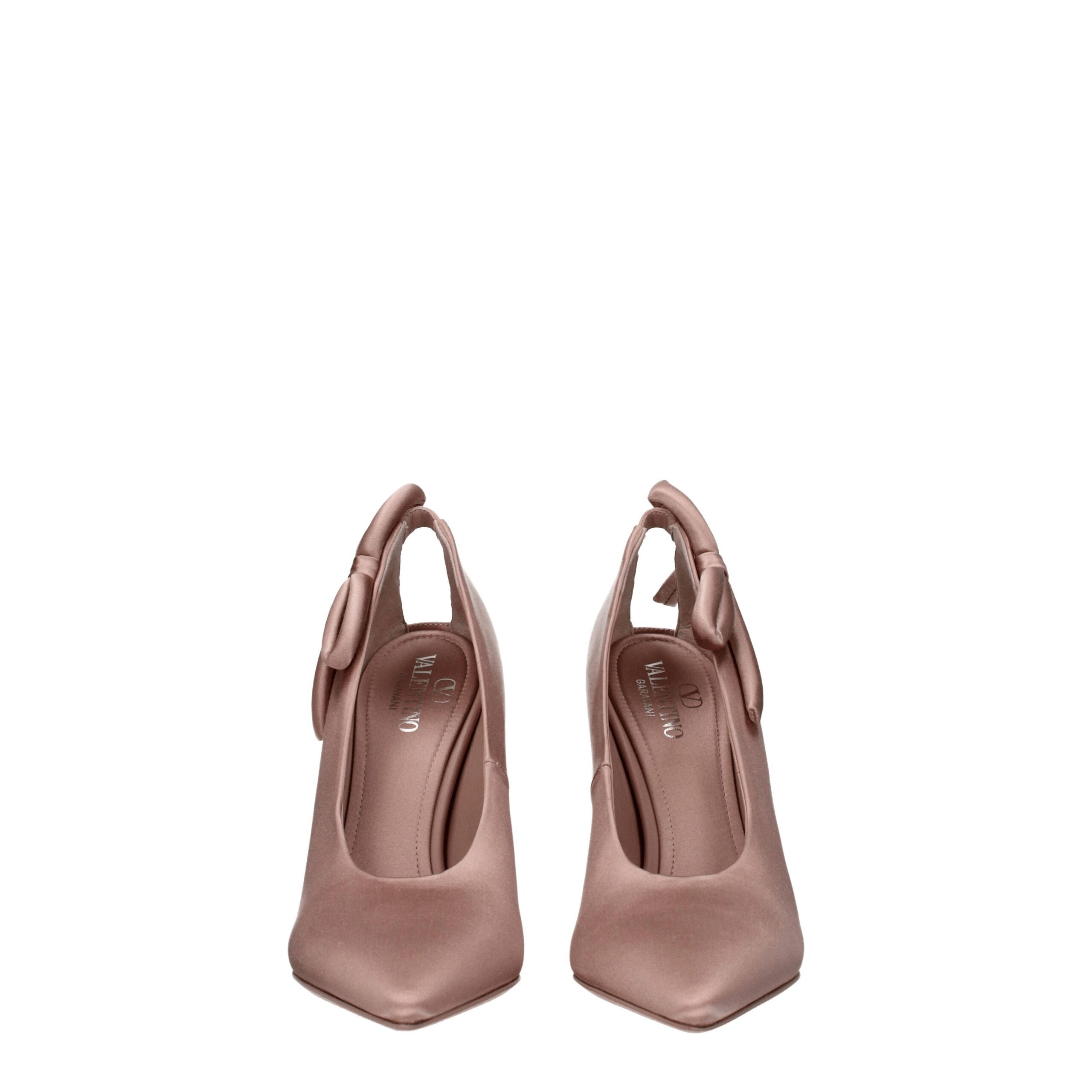 Valentino Garavani Pink Satin High Heel Pumps LUNESCAPE
