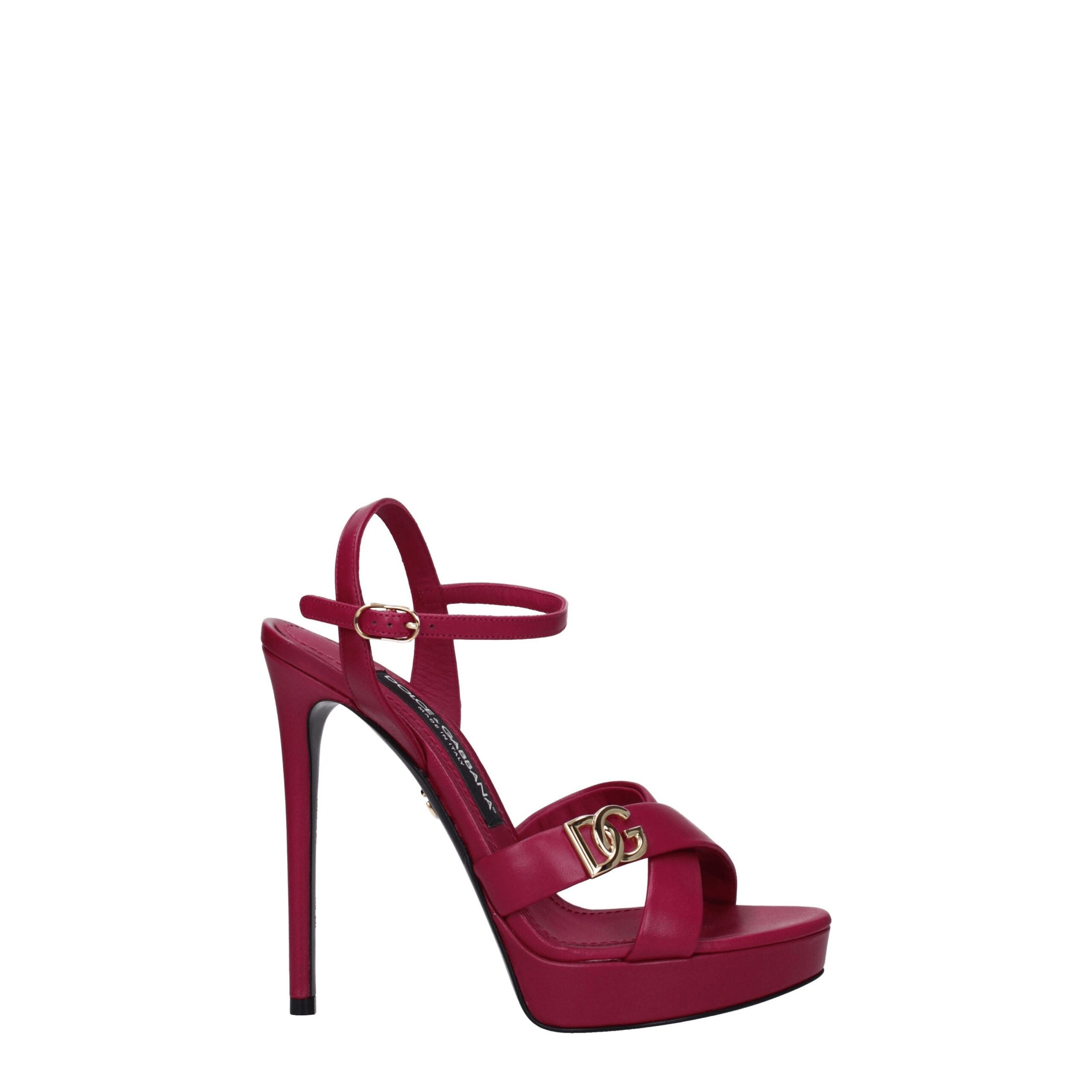 Dolce & Gabbana Pink Leather Platforms LUNESCAPE