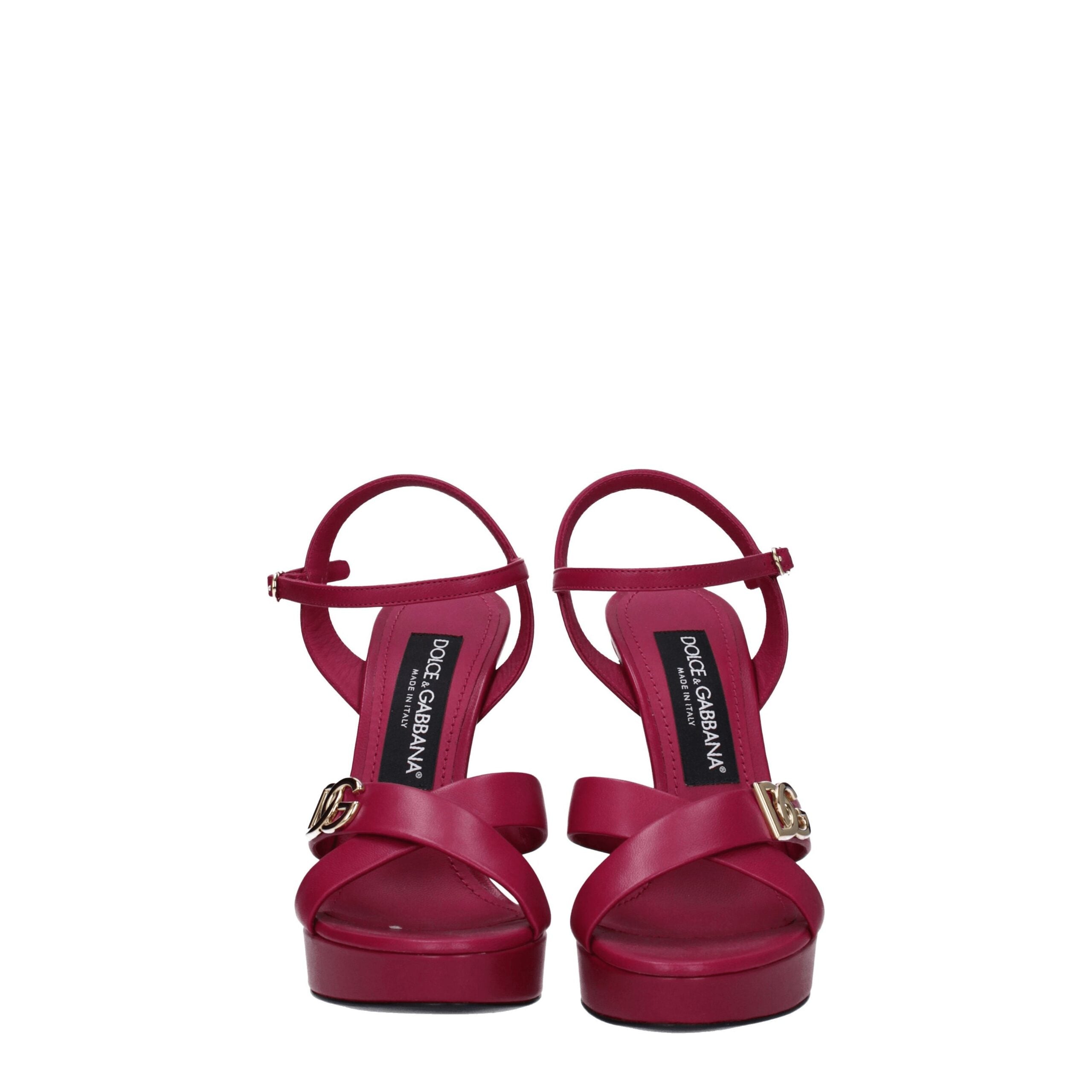 Dolce & Gabbana Pink Leather Platforms LUNESCAPE
