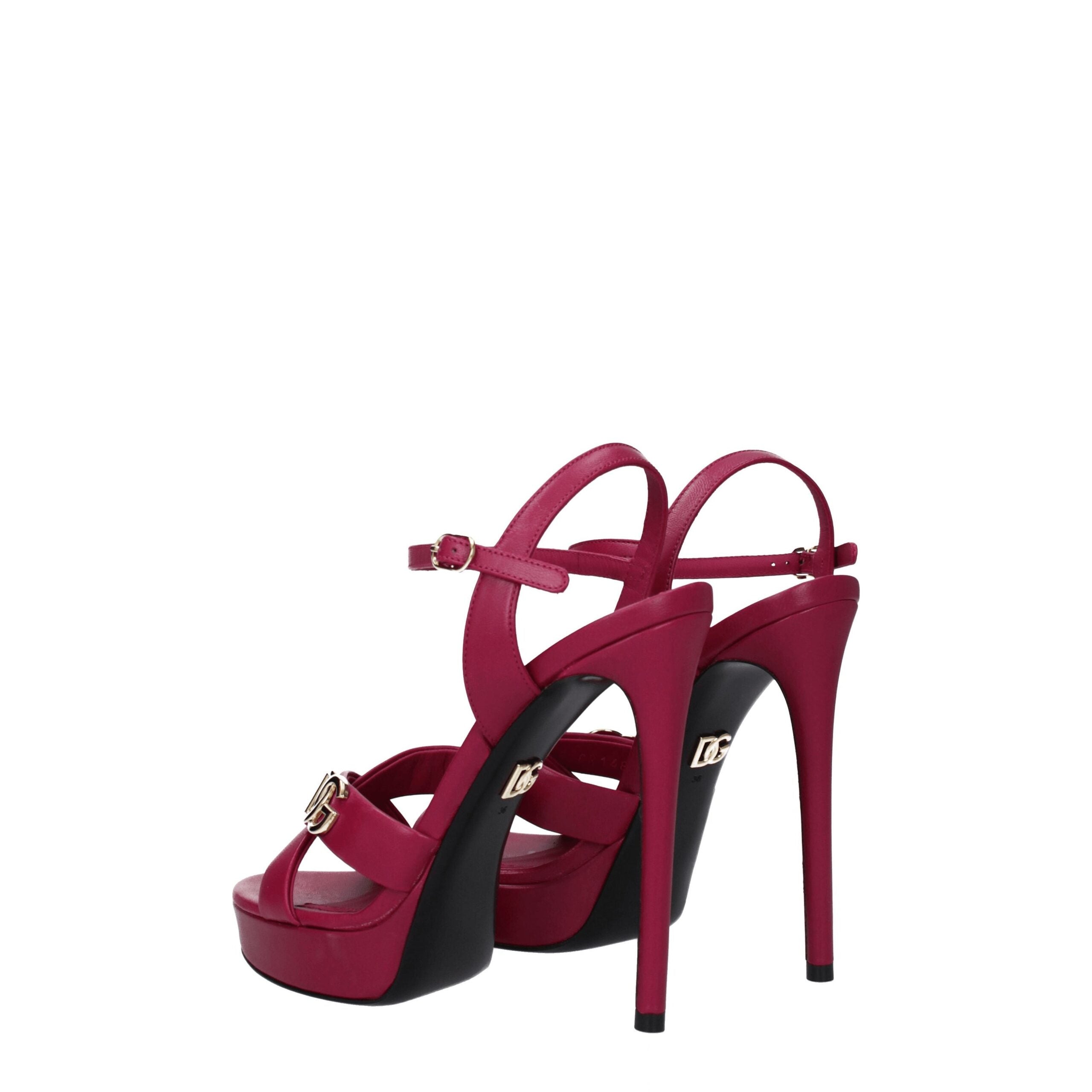 Dolce & Gabbana Pink Leather Platforms LUNESCAPE