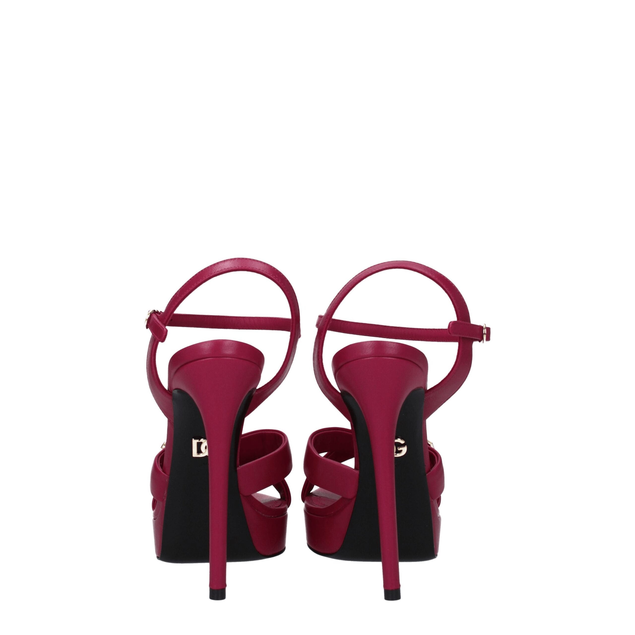 Dolce & Gabbana Pink Leather Platforms LUNESCAPE
