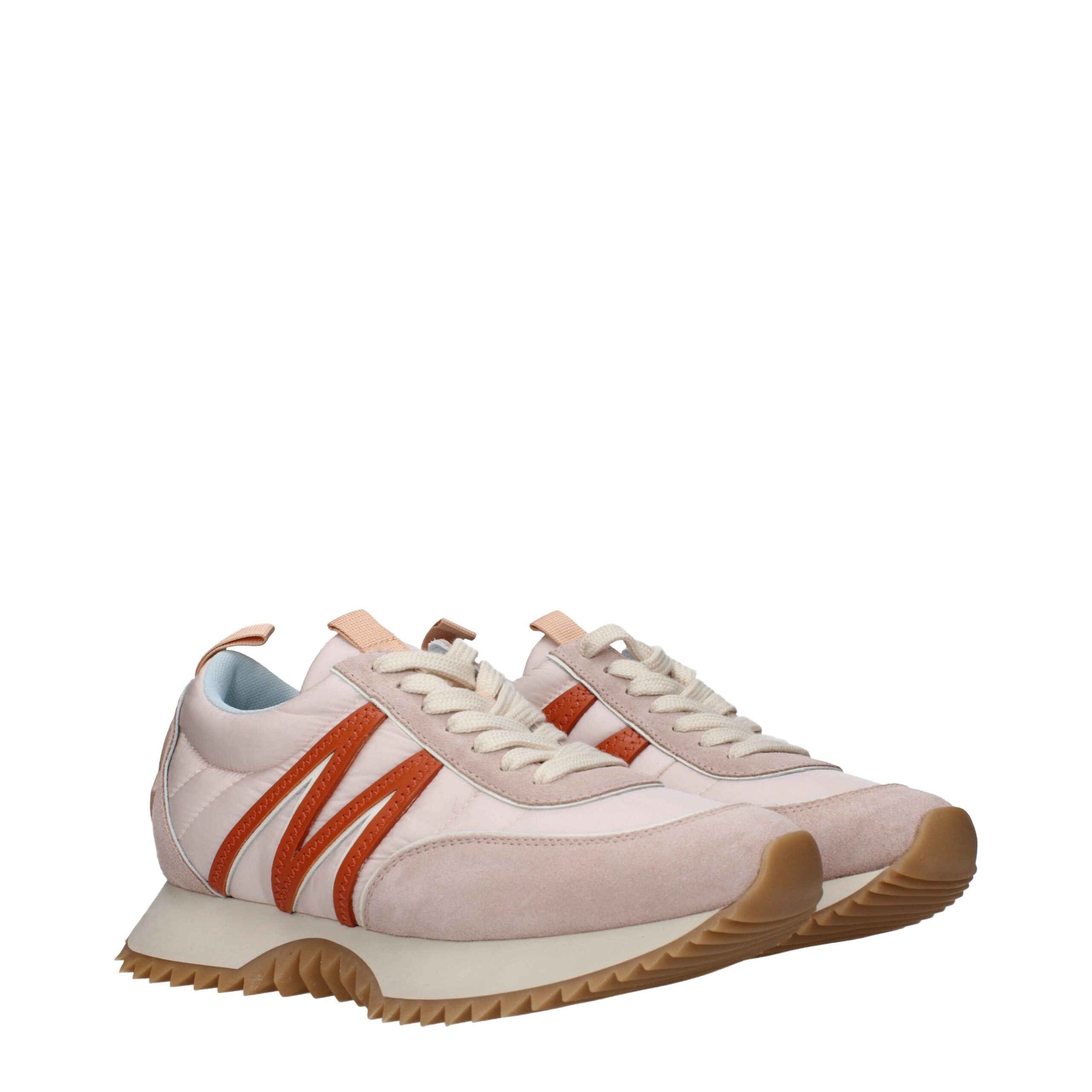 Moncler Pink Fabric Chunky Sneakers LUNESCAPE