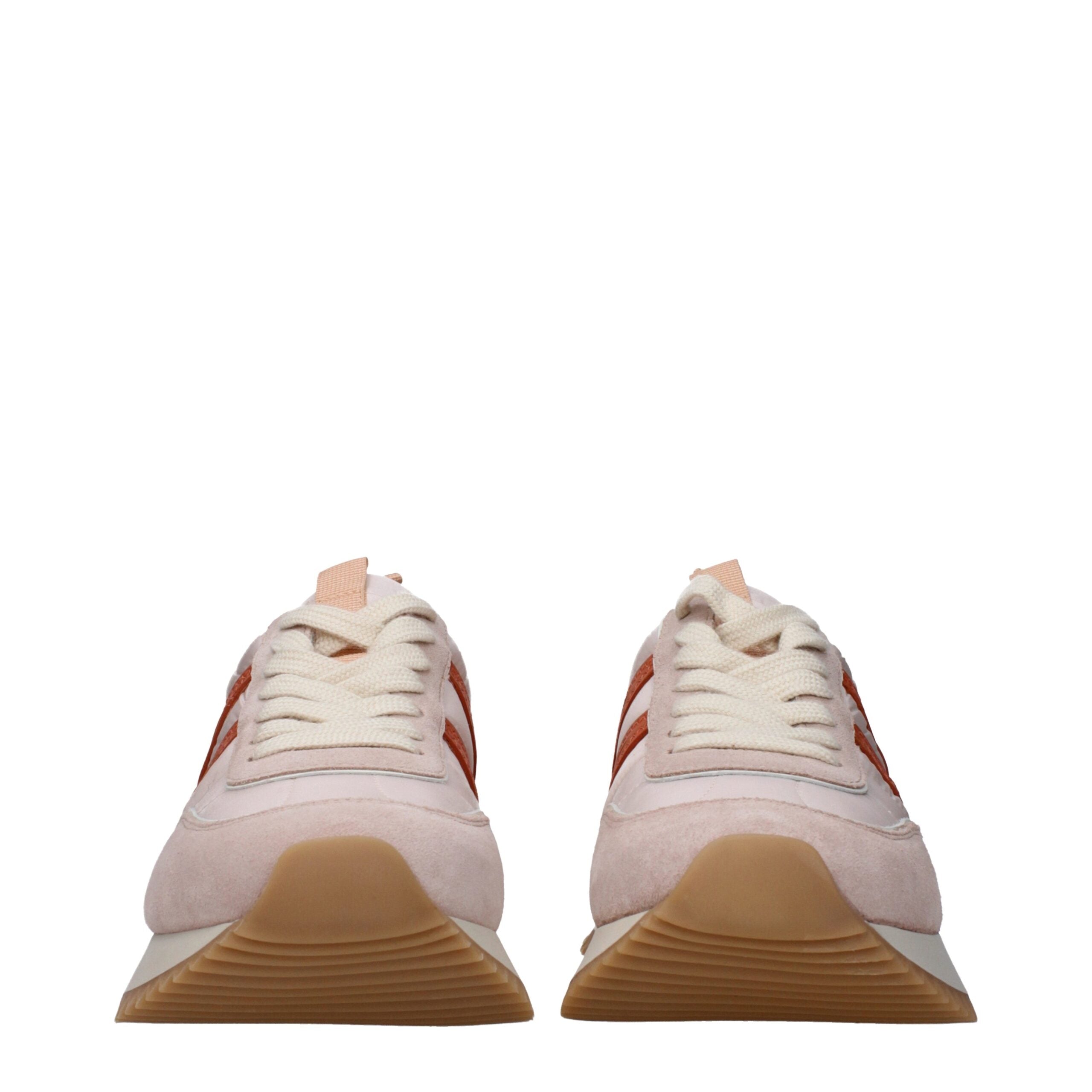 Moncler Pink Fabric Chunky Sneakers LUNESCAPE