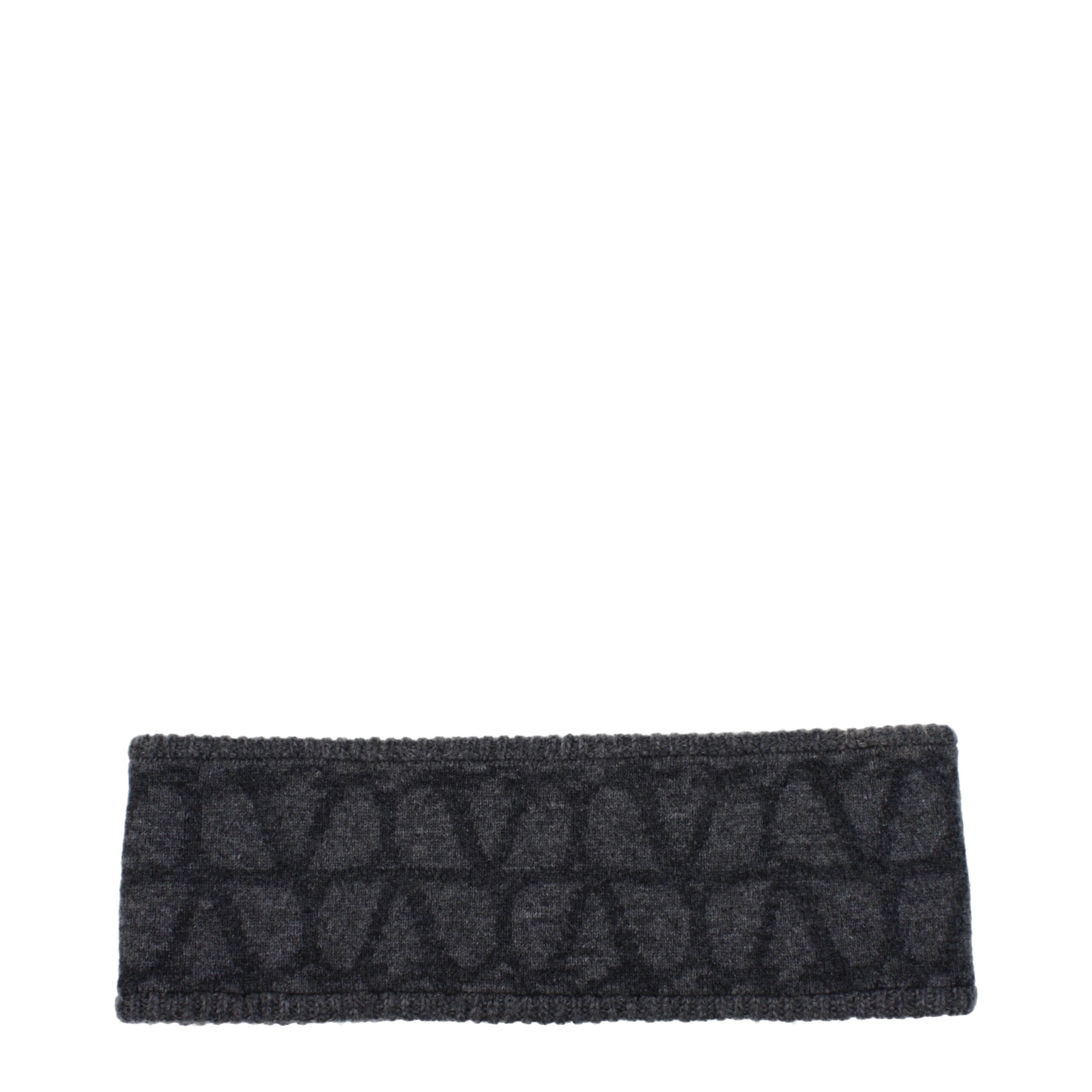 Valentino Garavani Gray Wool Headbands LUNESCAPE