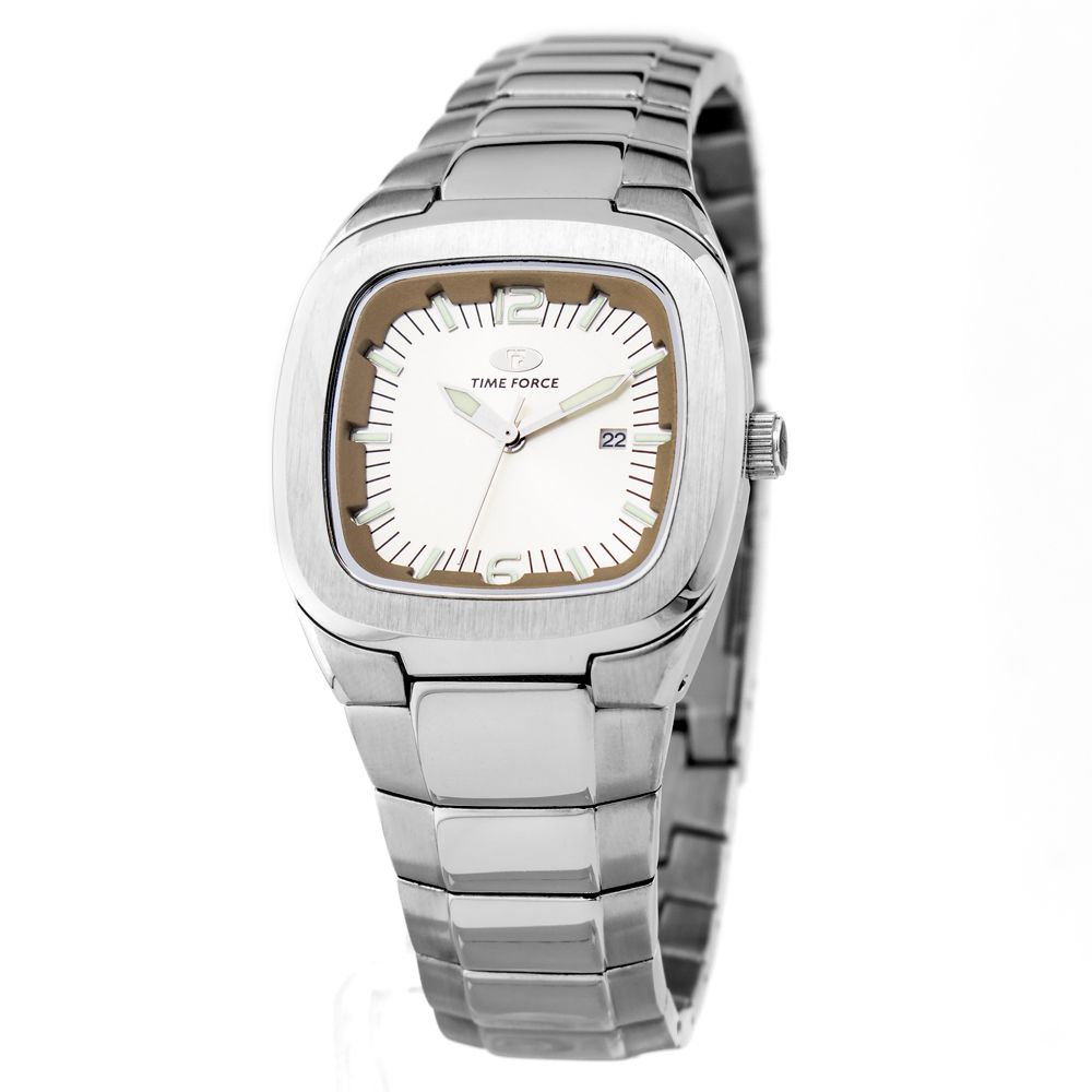 Time Force Silver Stainless Steel Watch LUNESCAPE