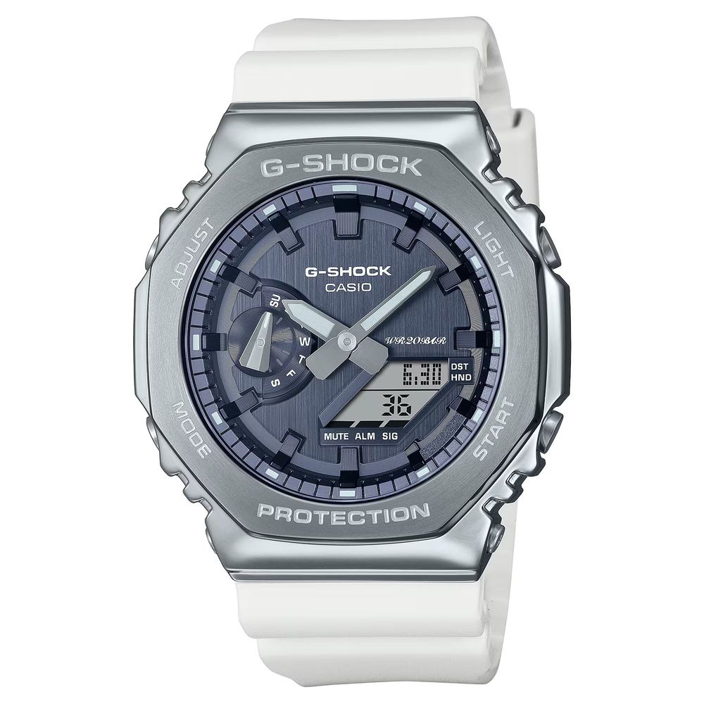 Casio White Eco Watch LUNESCAPE