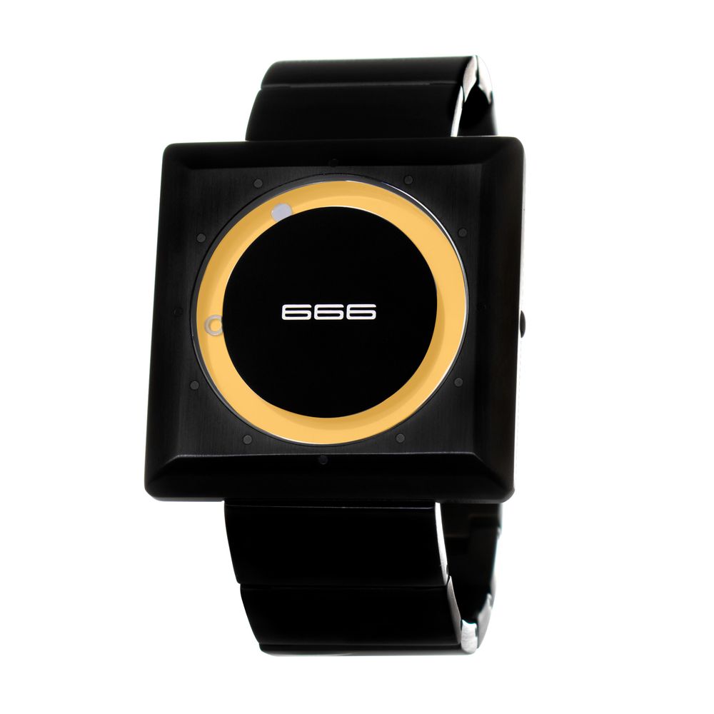 666BARCELONA Black Stainless Steel Watch LUNESCAPE