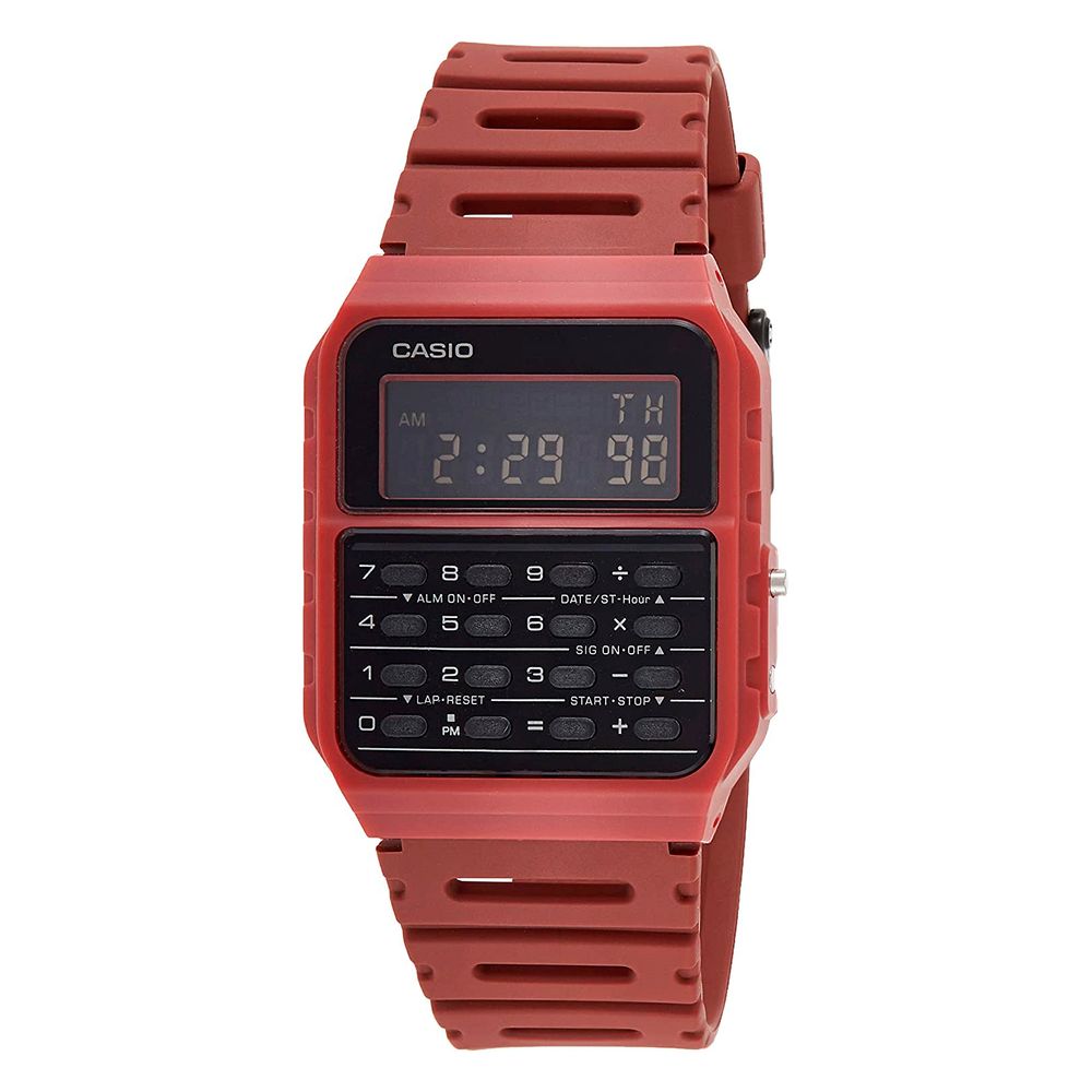 Casio Red Resin Watch LUNESCAPE
