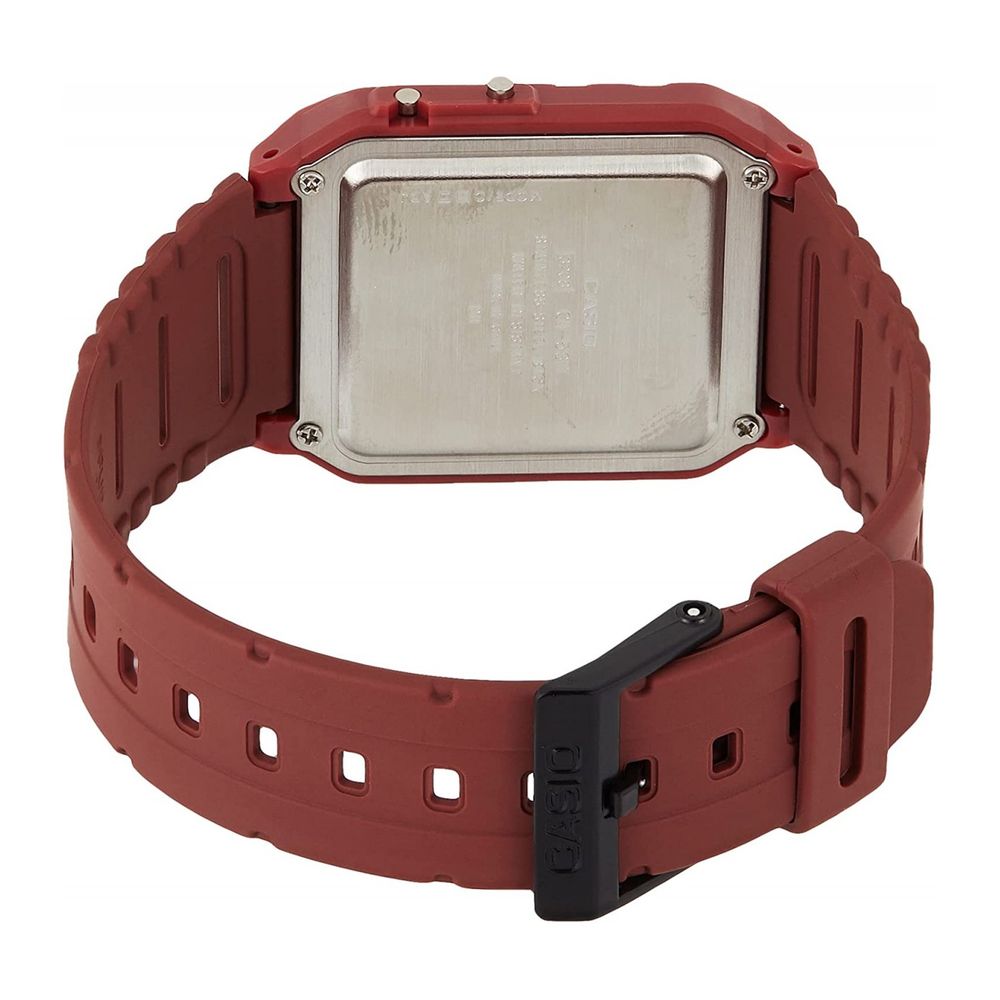 Casio Red Resin Watch LUNESCAPE
